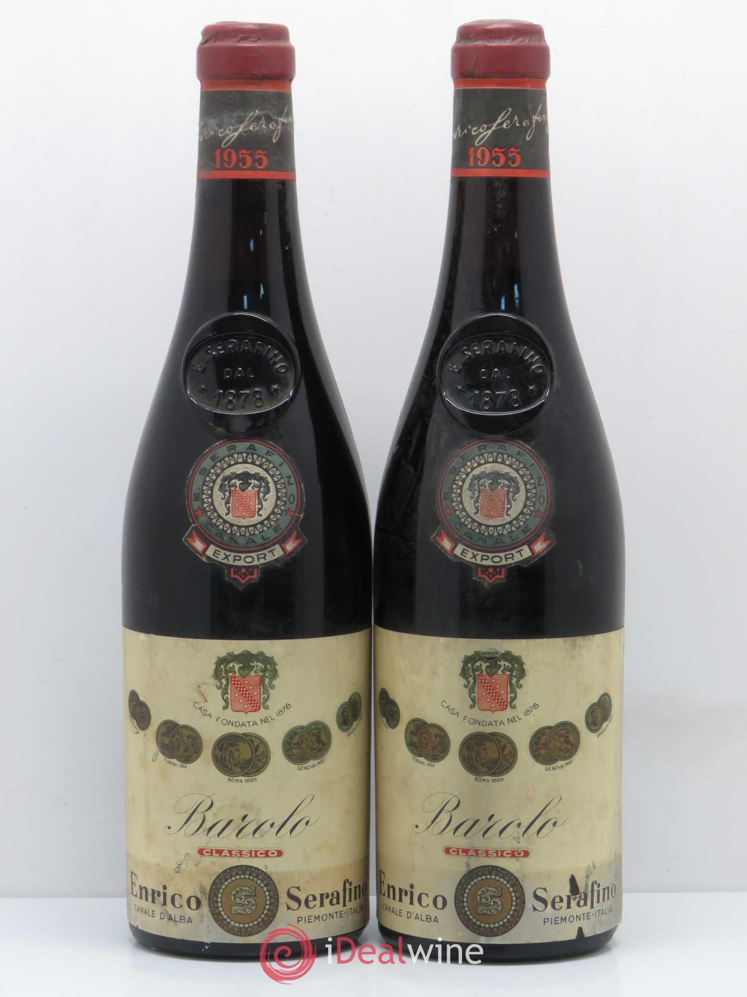 Barolo Classico Enrico Serafino 1955 - Posten von 2 Flaschen - 0