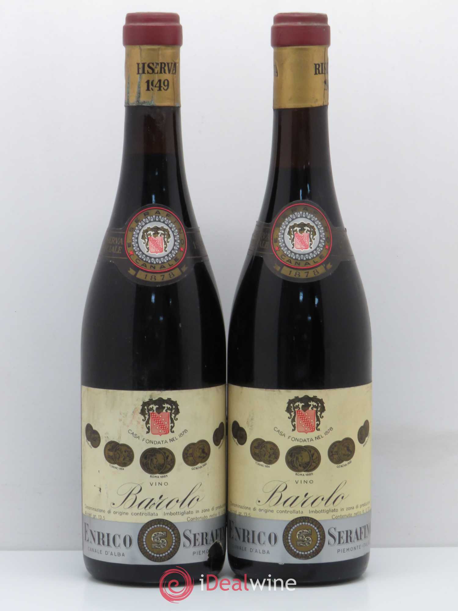 Barolo Riserva Speciale Enrico Serafino 1949 - Lot de 2 bouteilles - 0