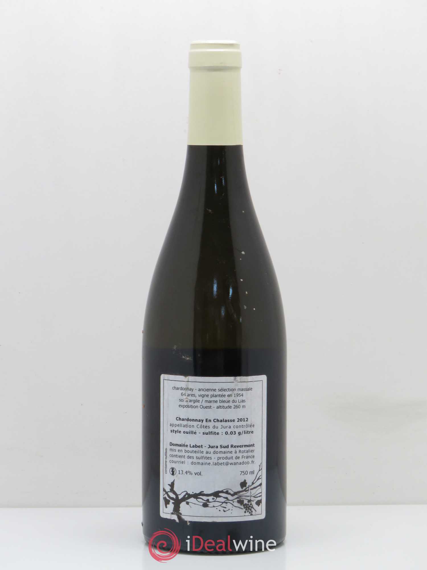 Côtes du Jura Chardonnay en Chalasse Labet 2012 - Posten von 1 Flasche - 1