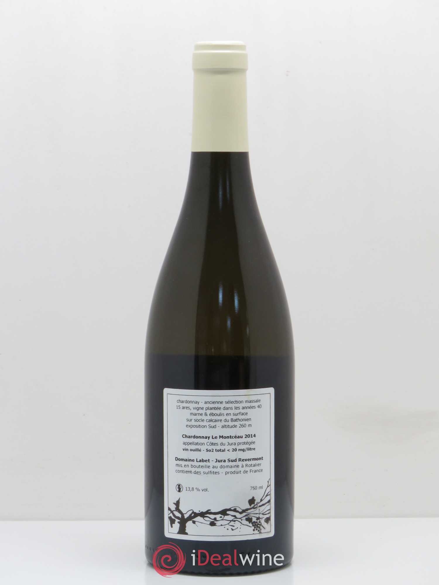 Côtes du Jura Chardonnay Le Montceau Labet 2014 - Posten von 1 Flasche - 1