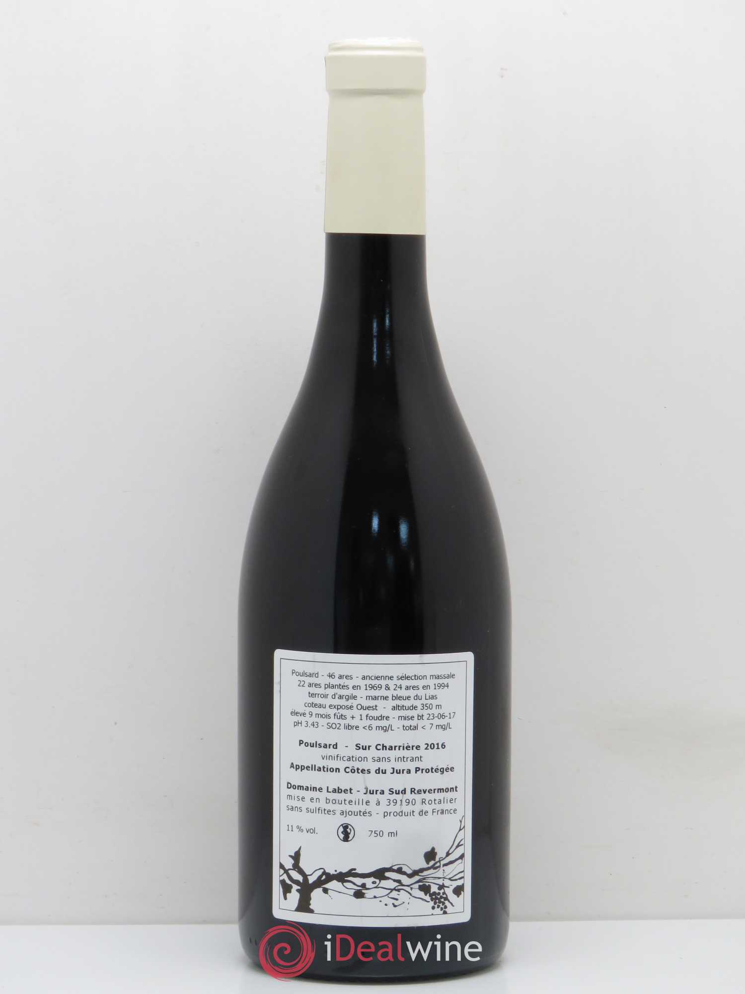 Côtes du Jura Poulsard sur charriere Labet 2016 - Posten von 1 Flasche - 1