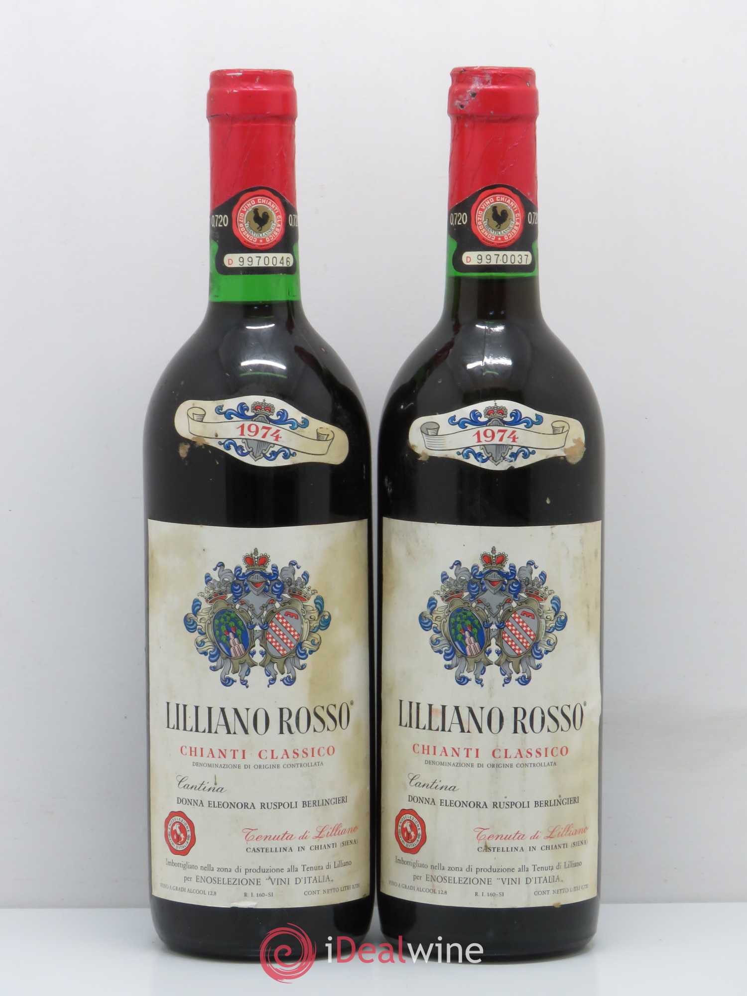 Chianti Classico DOCG Tenuta di Lilliano 1974 - Posten von 2 Flaschen - 0