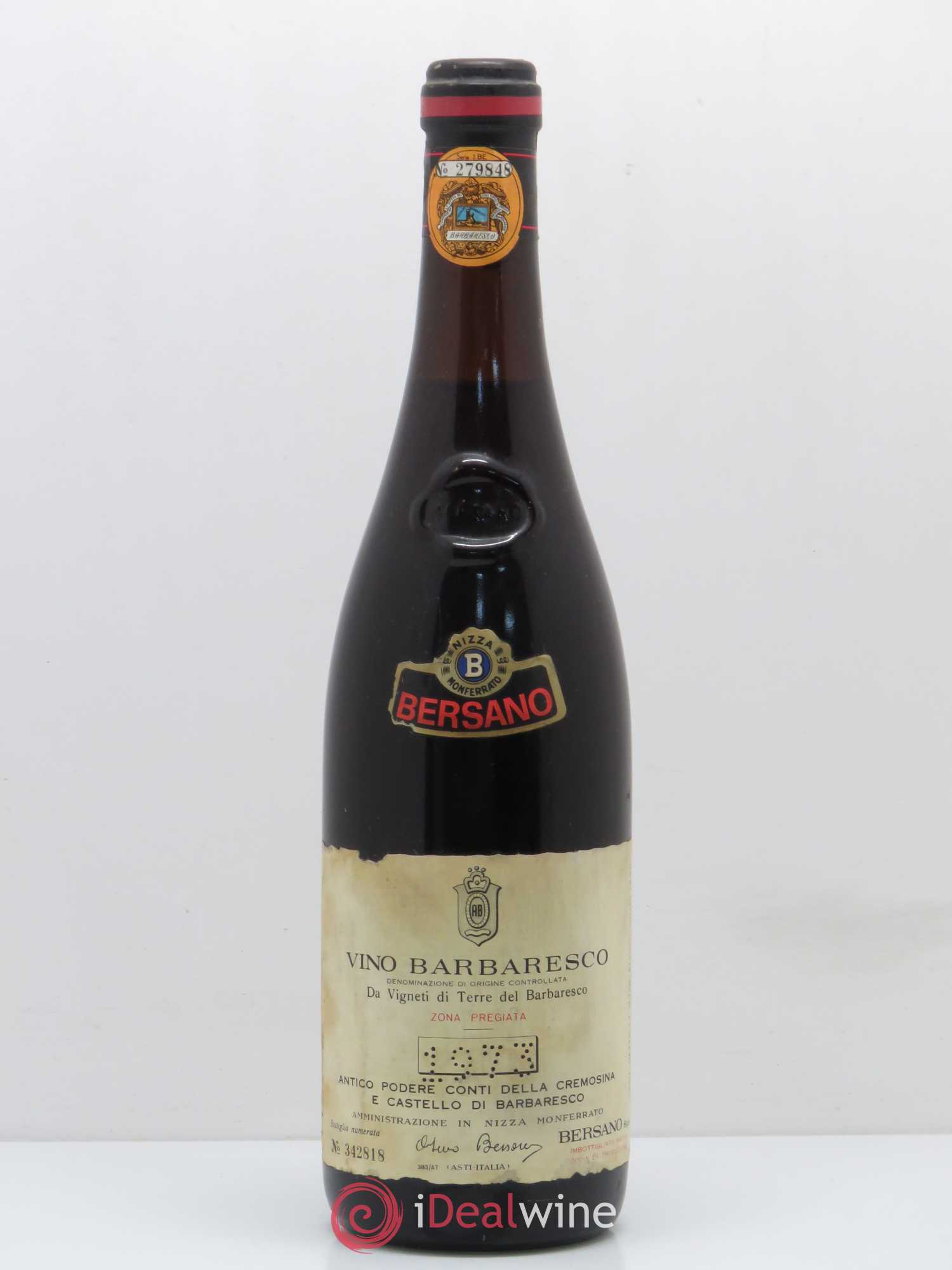 Barbaresco DOCG Bersano 1973 - Lot de 1 bouteille - 0