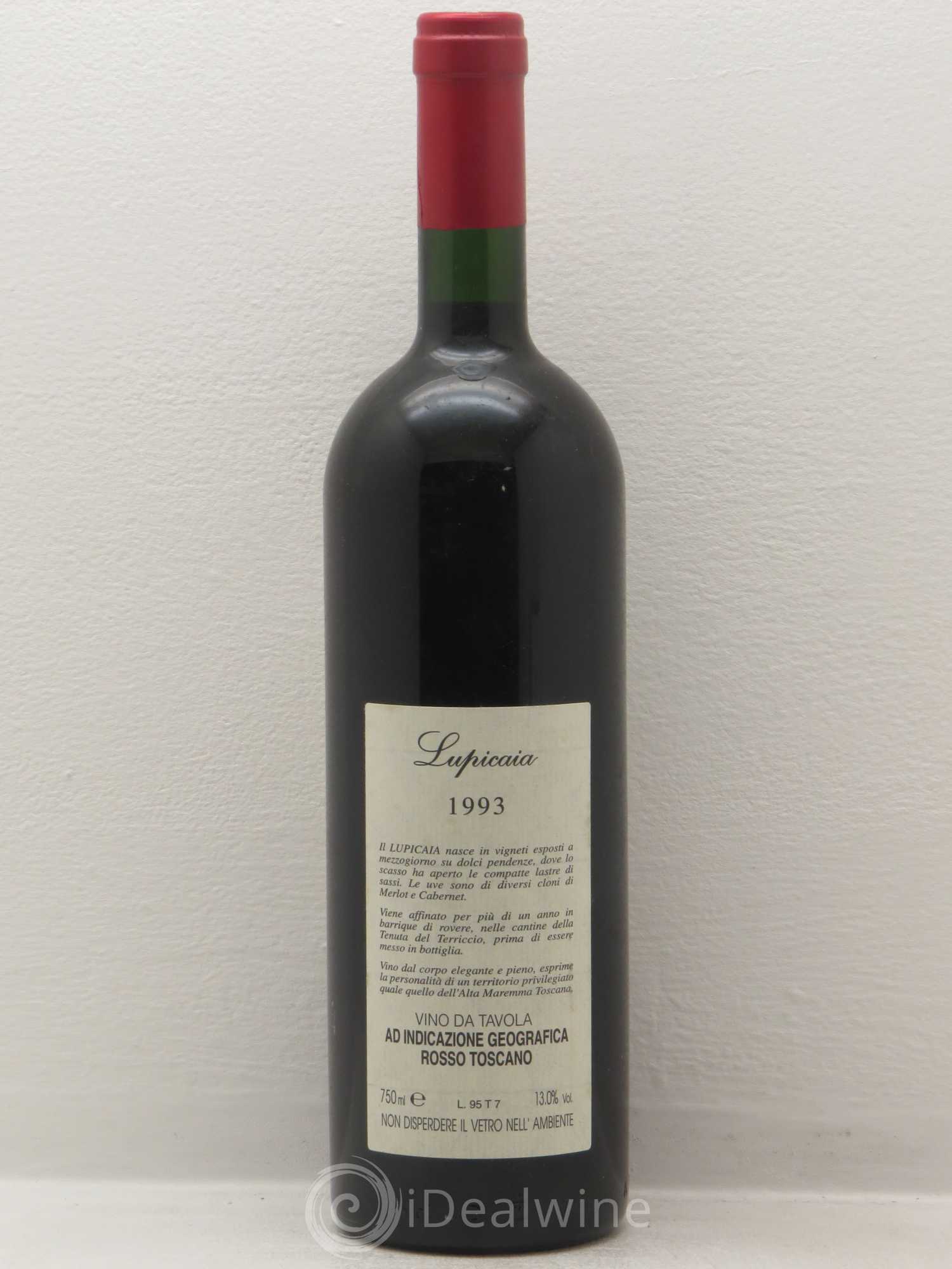 Toscana IGT Lupicaia Castello del Terriccio 1993 - Lot de 1 bouteille - 1