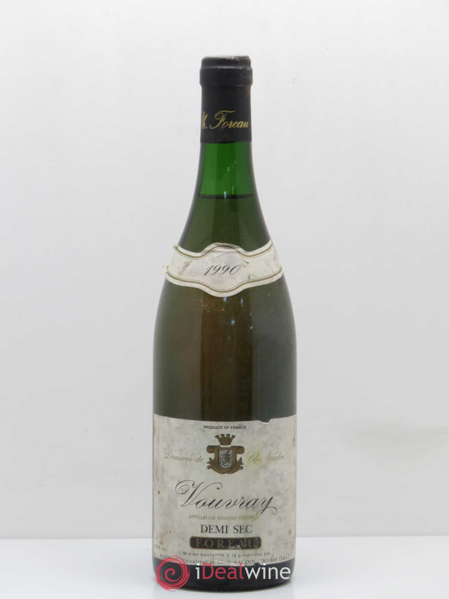 Vouvray Demi-Sec Clos Naudin - Philippe Foreau 1990 - Lot of 1 bottle - 0