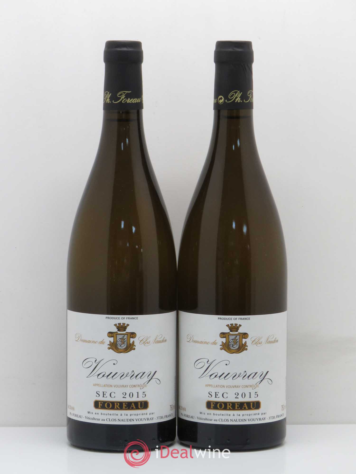Vouvray Sec Clos Naudin - Philippe Foreau 2015 - Lot de 2 bouteilles - 0