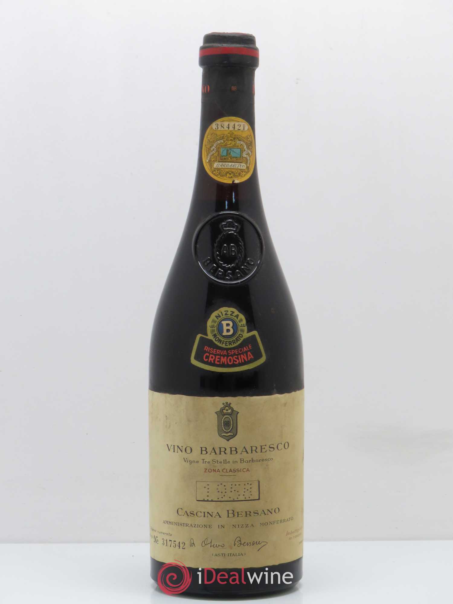 Barbaresco DOCG Riserva Speciale Cremosina Bersano 1958 - Lot de 1 bouteille - 0