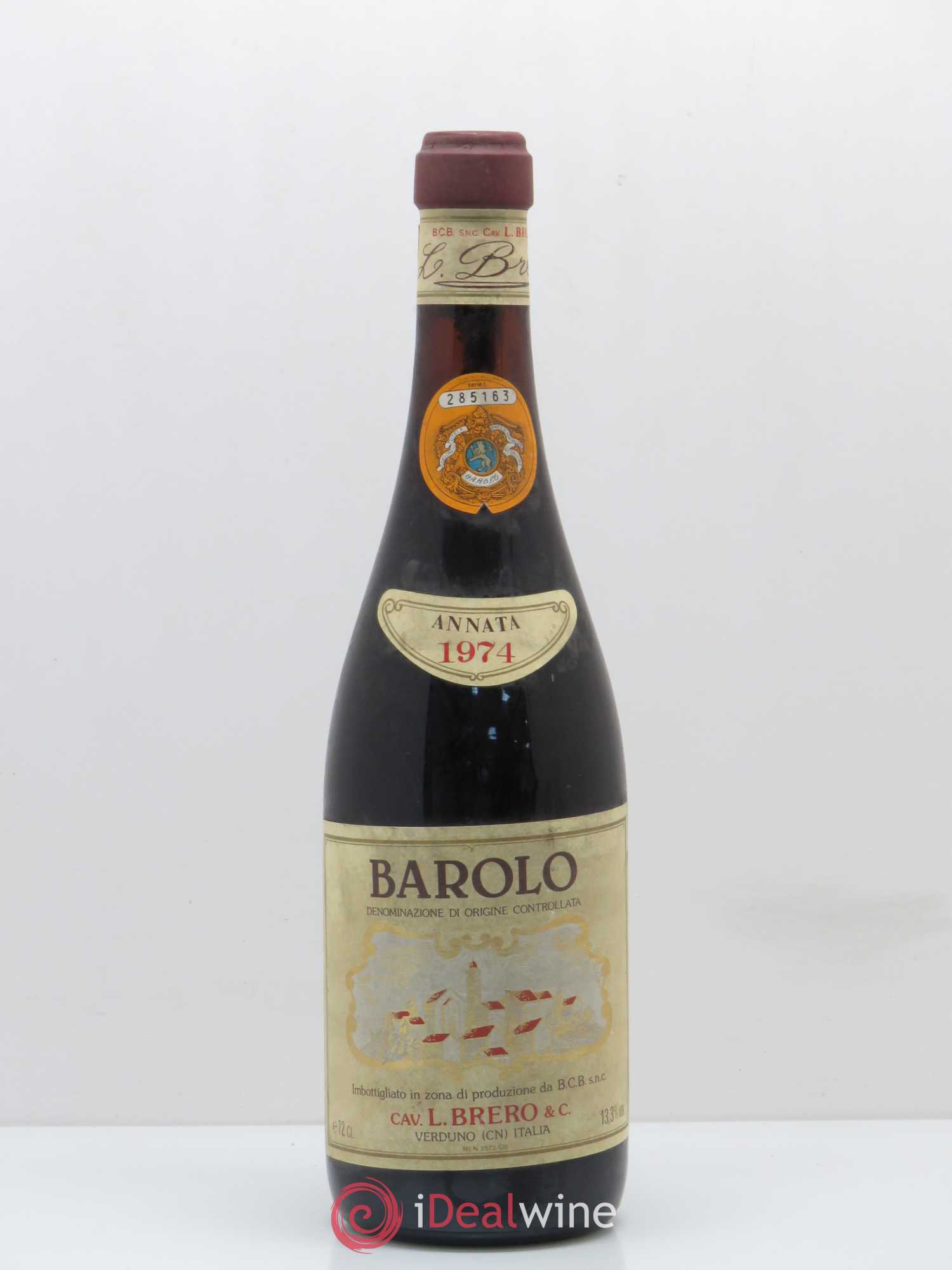 Barolo Brero 1974 - Lot de 1 bouteille - 0