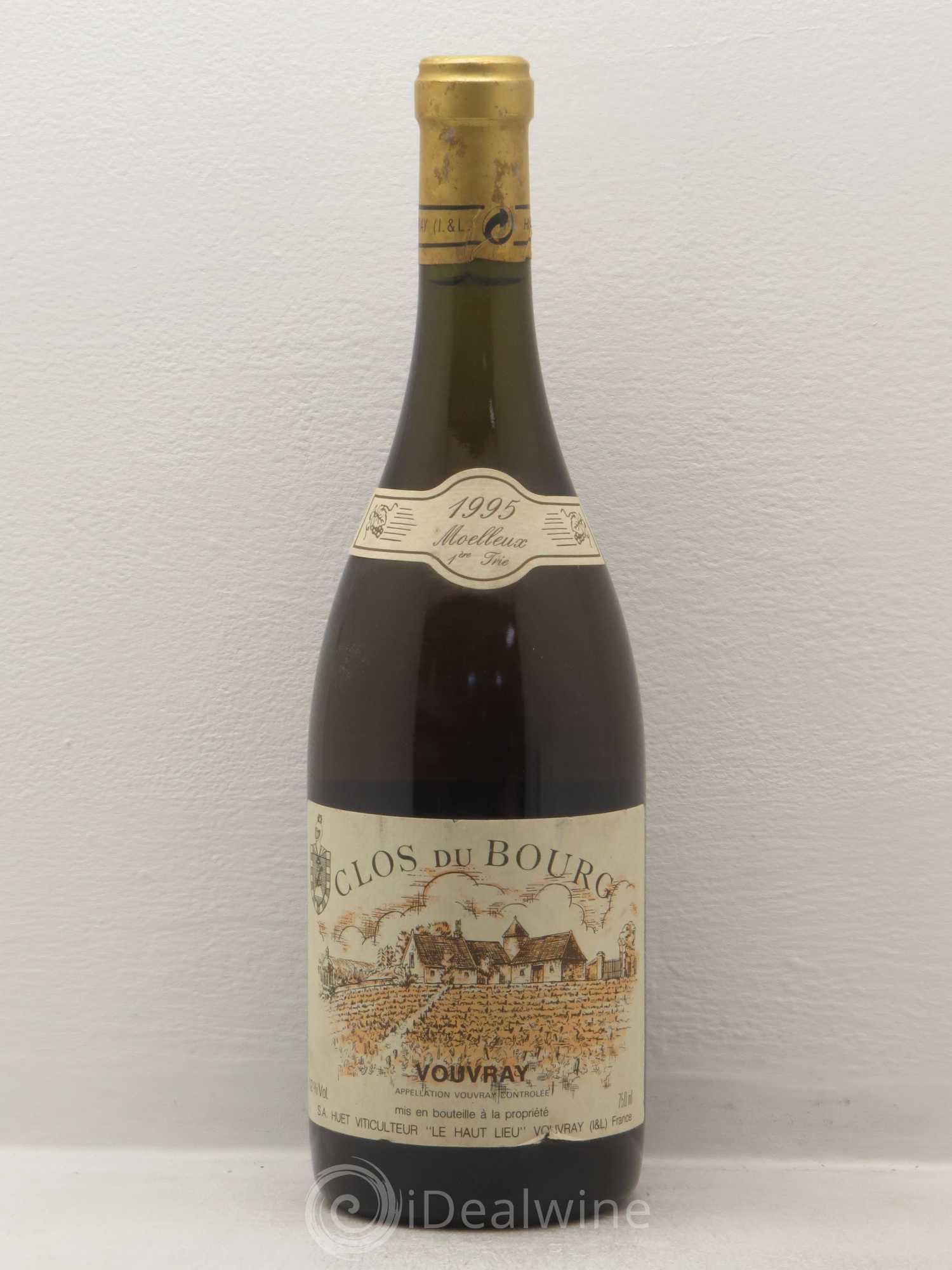 Vouvray Clos du Bourg Moelleux 1ère trie Domaine Huet 1995 - Lotto di 1 bottiglia - 0