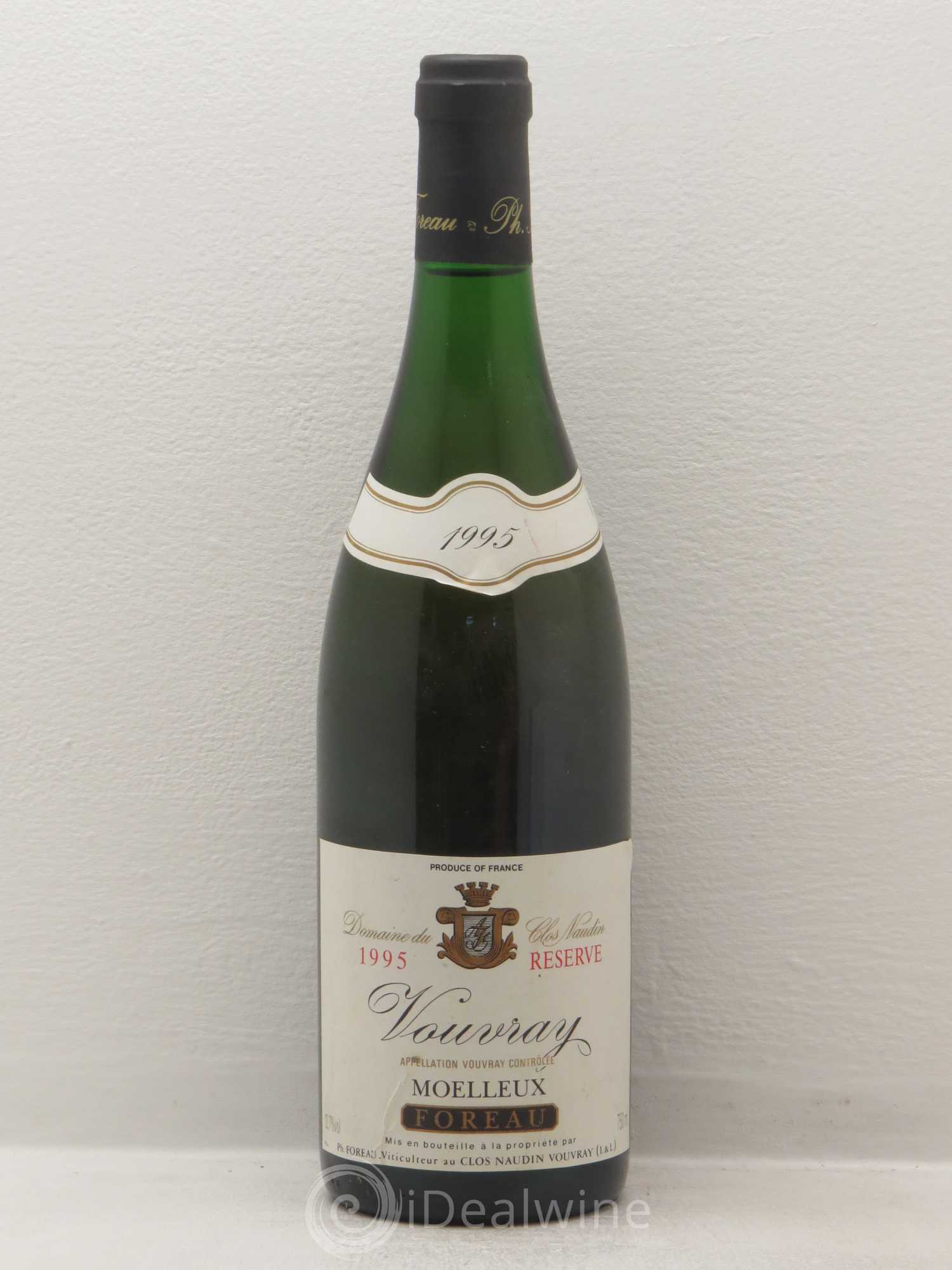 Vouvray Moelleux Réserve Clos Naudin - Philippe Foreau 1995 - Lotto di 1 bottiglia - 0