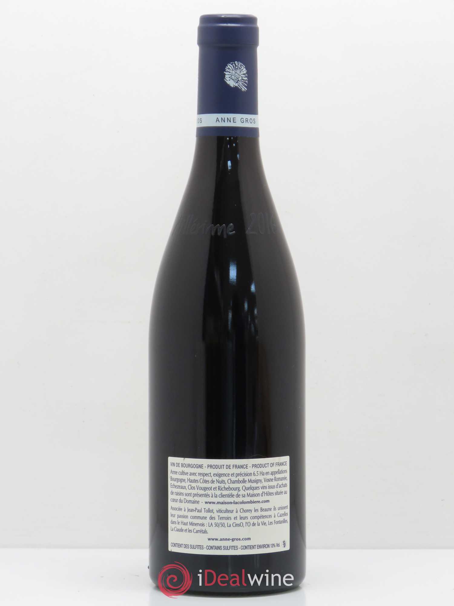 Richebourg Grand Cru Anne Gros 2016 - Lot de 1 bouteille - 1