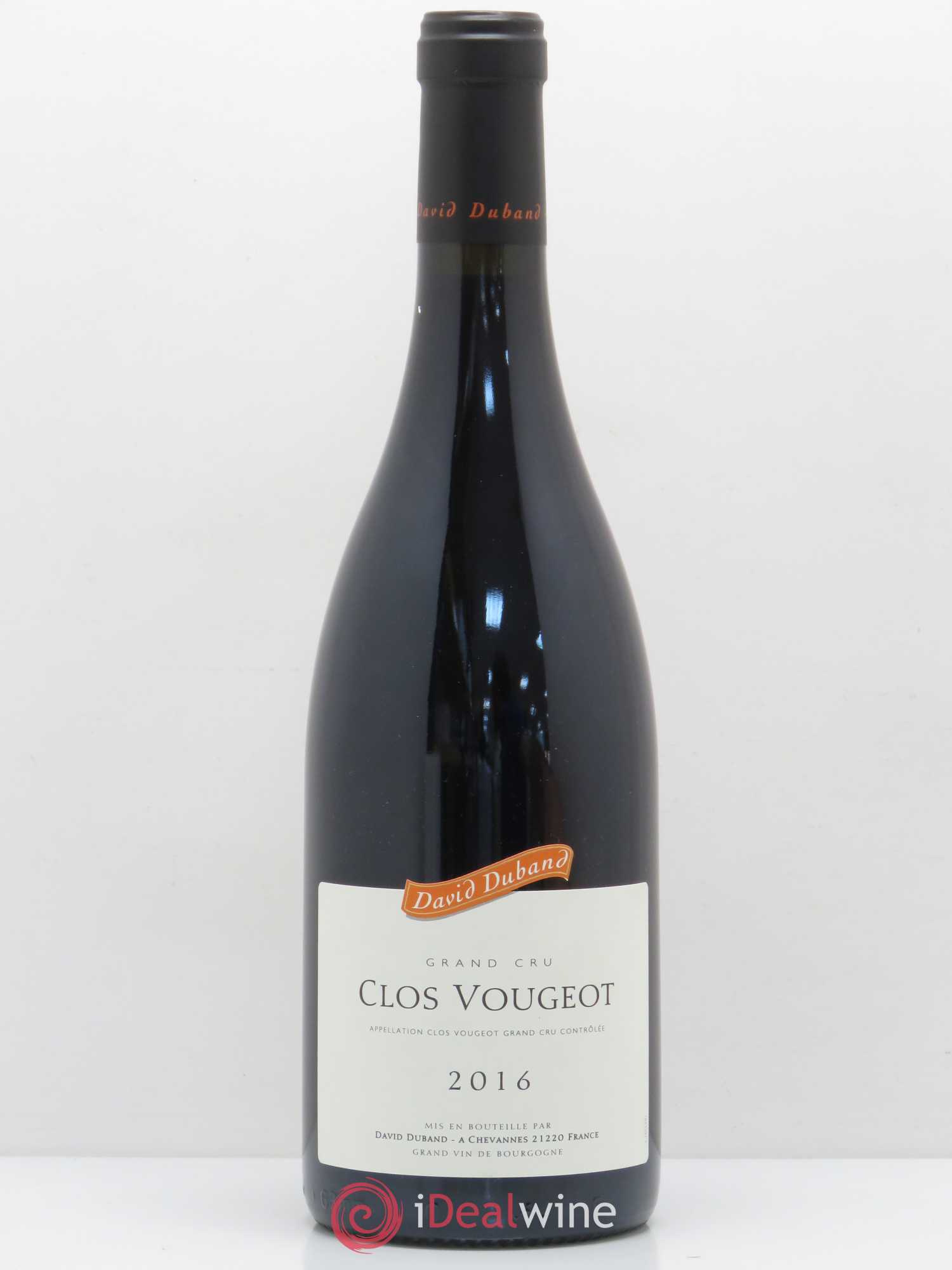 Clos de Vougeot Grand Cru David Duband (Domaine) 2016 - Lot de 1 bouteille - 0