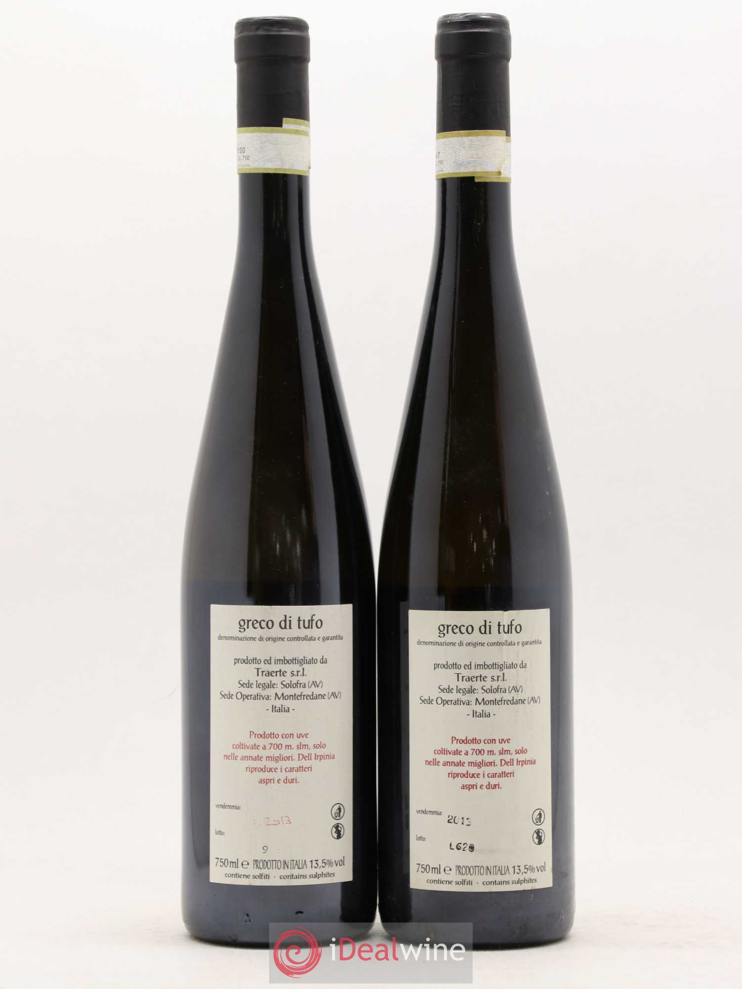 Italie Greco di Tufo Tornante Traerte Vadiaperti 2013 - Posten von 2 Flaschen - 1