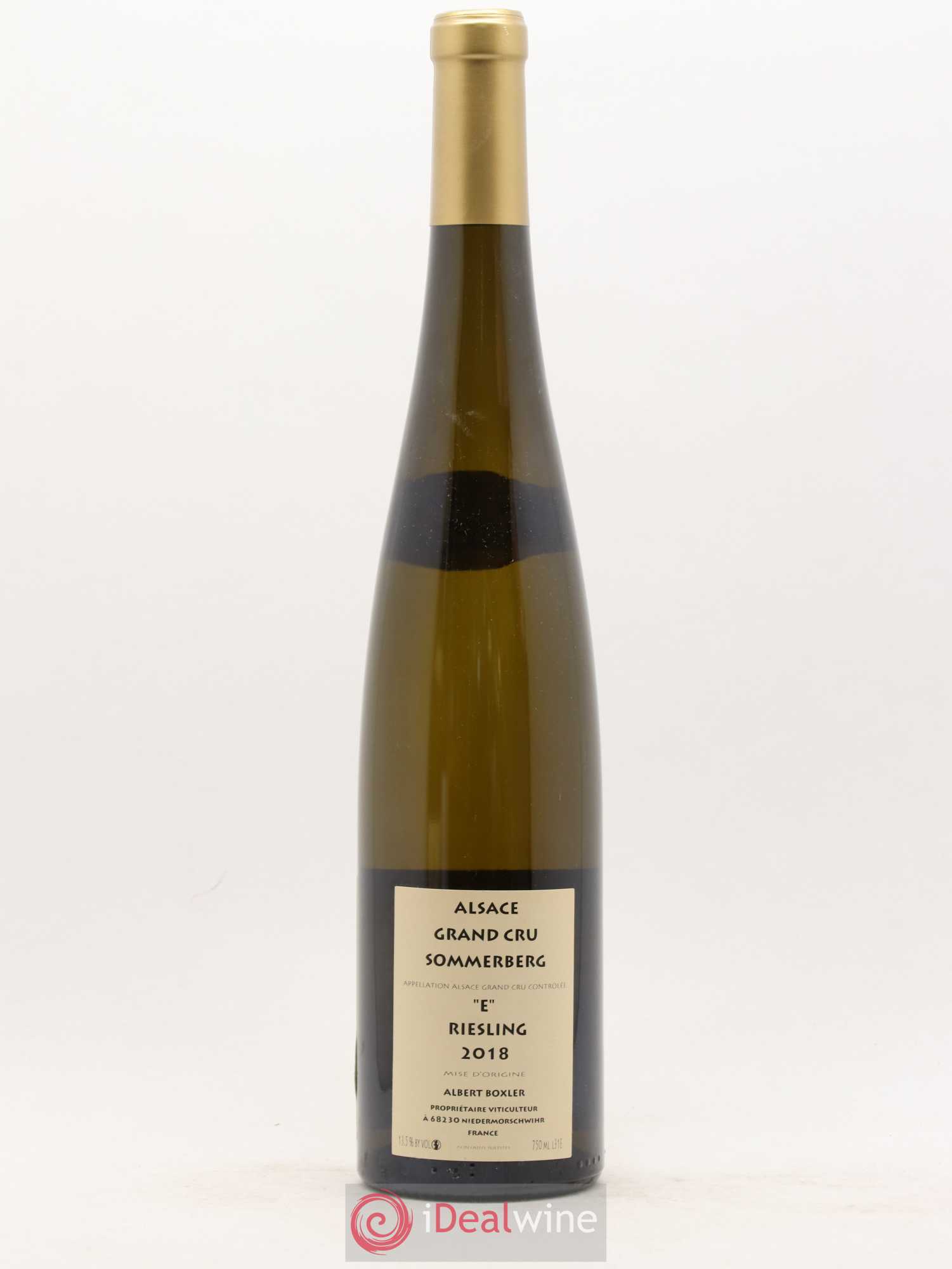 Riesling Grand Cru Sommerberg Albert Boxler 2018 - Lot de 1 bouteille - 1