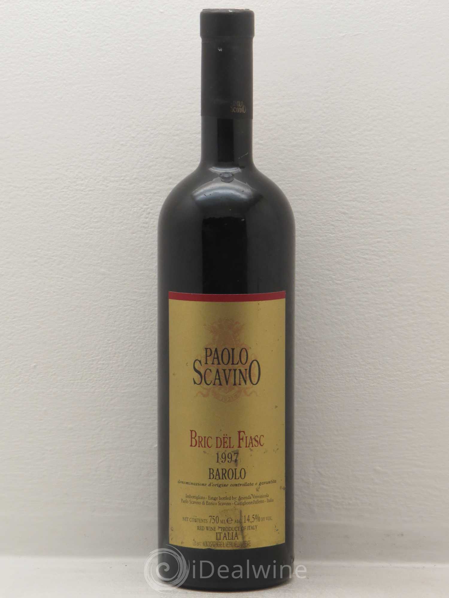 Barolo Bric del Fiasc Scavino 1997 - Posten von 1 Flasche - 0