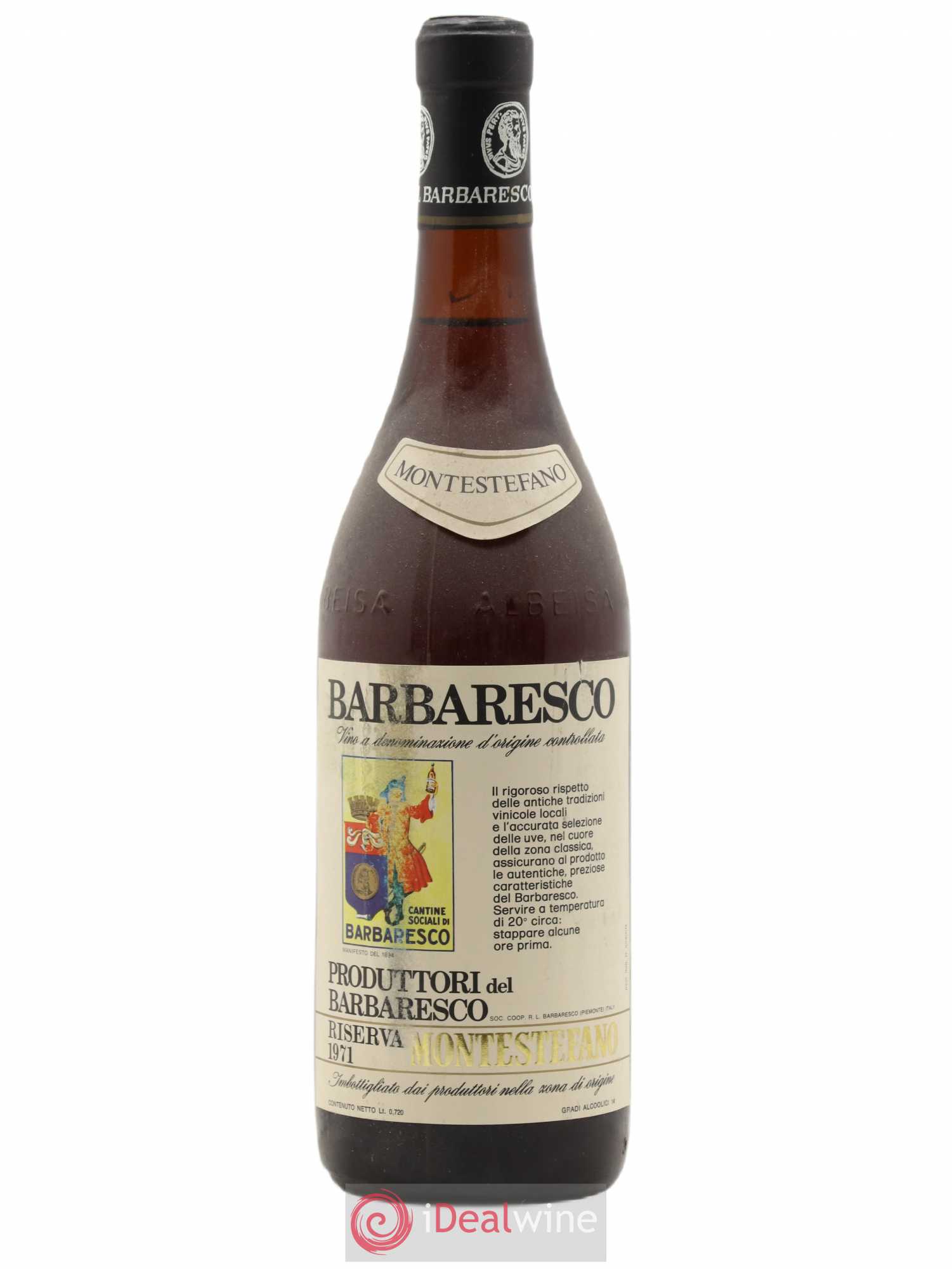 Barbaresco DOCG Montestefano Riserva Produttori del Barbaresco 1971 - Lot de 1 bouteille - 0