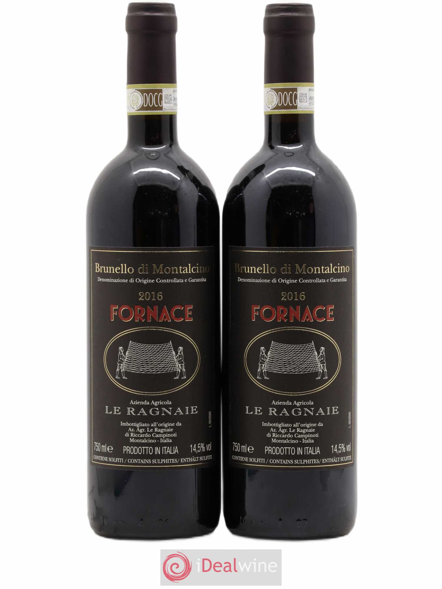 Brunello di Montalcino Fornace Le Ragnaie 2016 - Lot de 2 bouteilles - 0