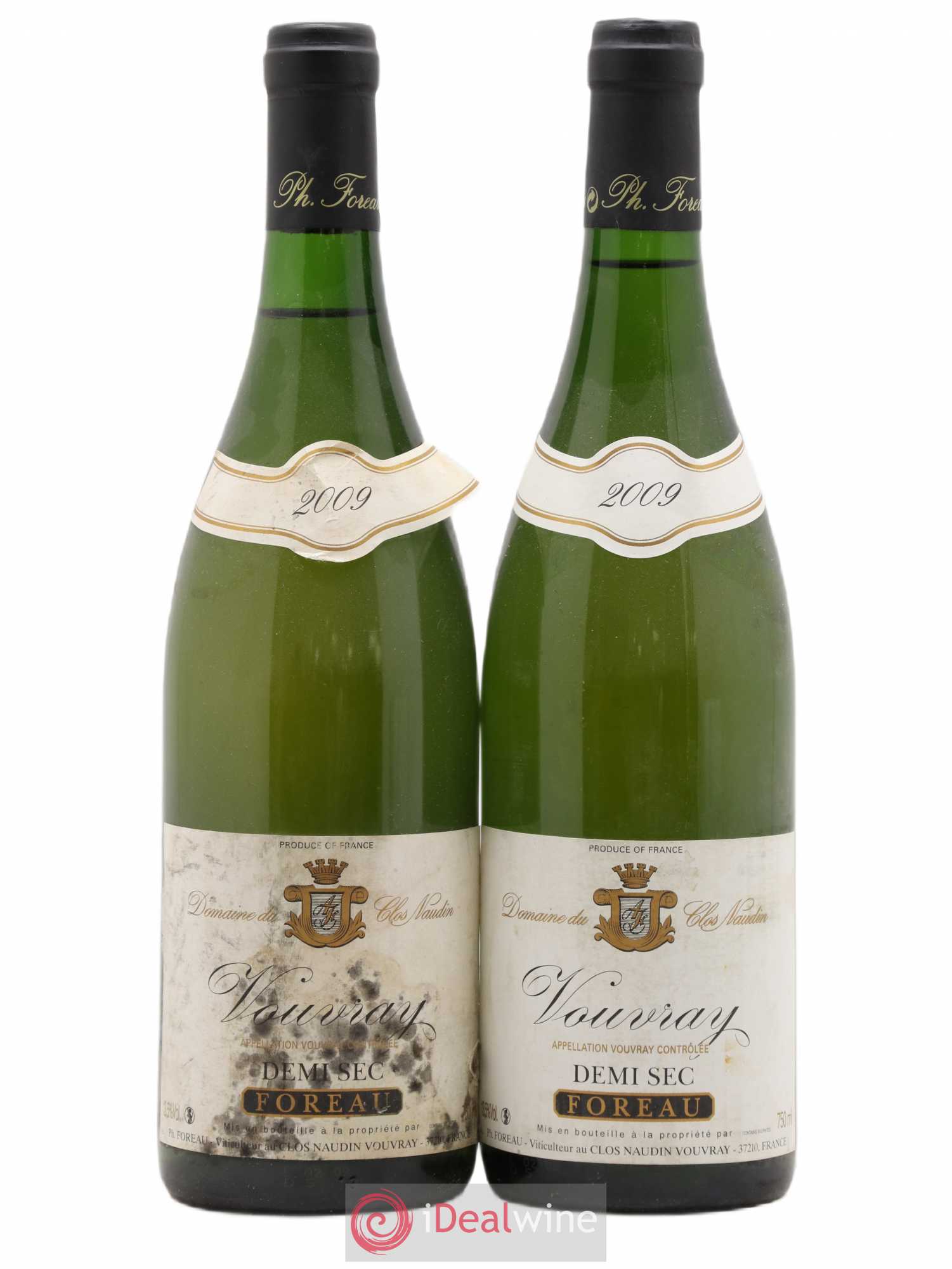 Vouvray Demi-Sec Clos Naudin - Philippe Foreau 2009 - Lot of 2 bottles - 0