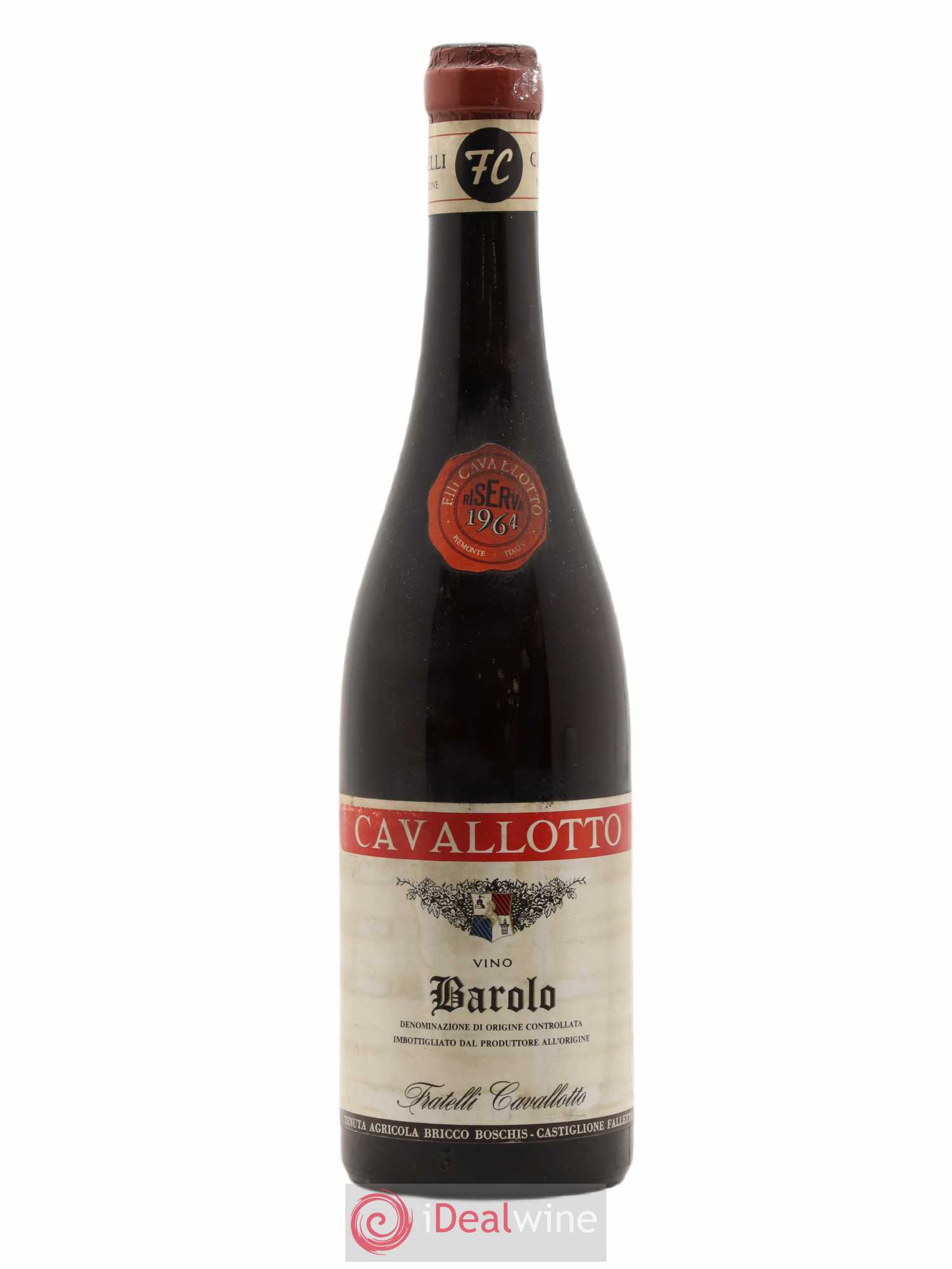 Barolo Riserva Fratelli Cavallotto 1964 - Posten von 1 Flasche - 0