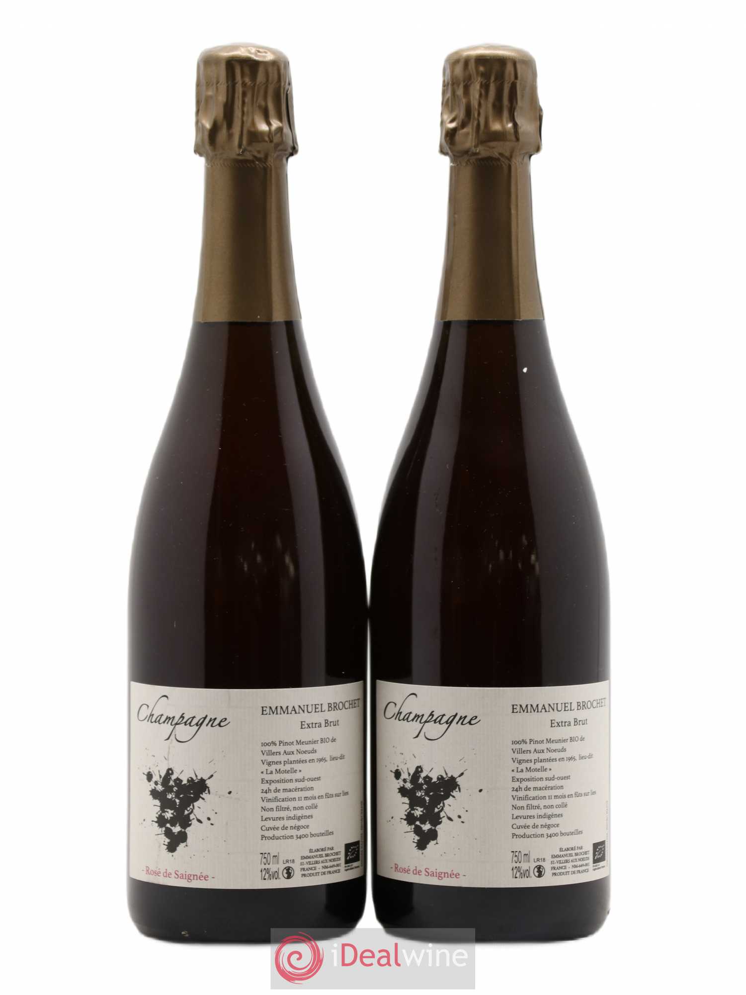 Champagne - Rosé de Saignée Brochet - Lot de 2 bouteilles - 0