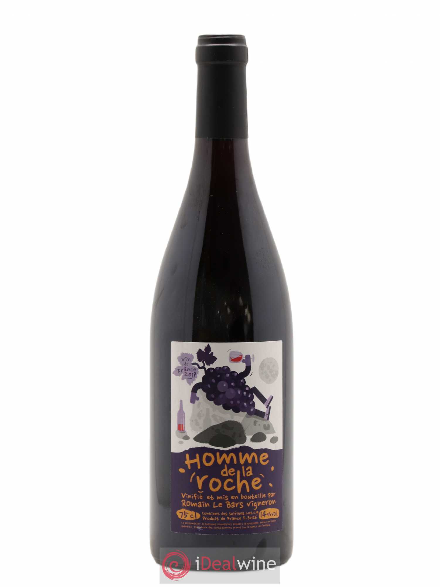 Vin de France Homme de la Roche Romain Le Bars 2019 - Lot de 1 bouteille - 0