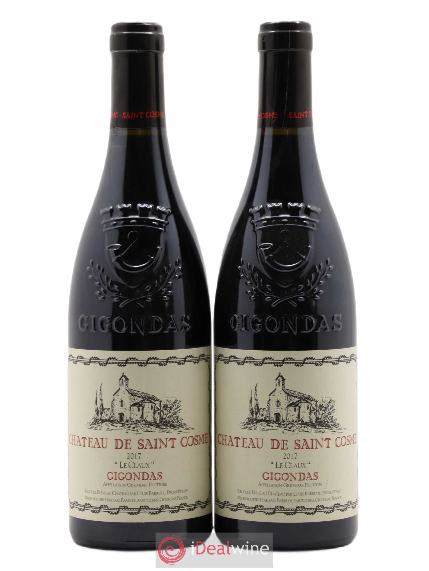Gigondas Le Claux Saint Cosme 2017 - Lot de 2 bouteilles - 0
