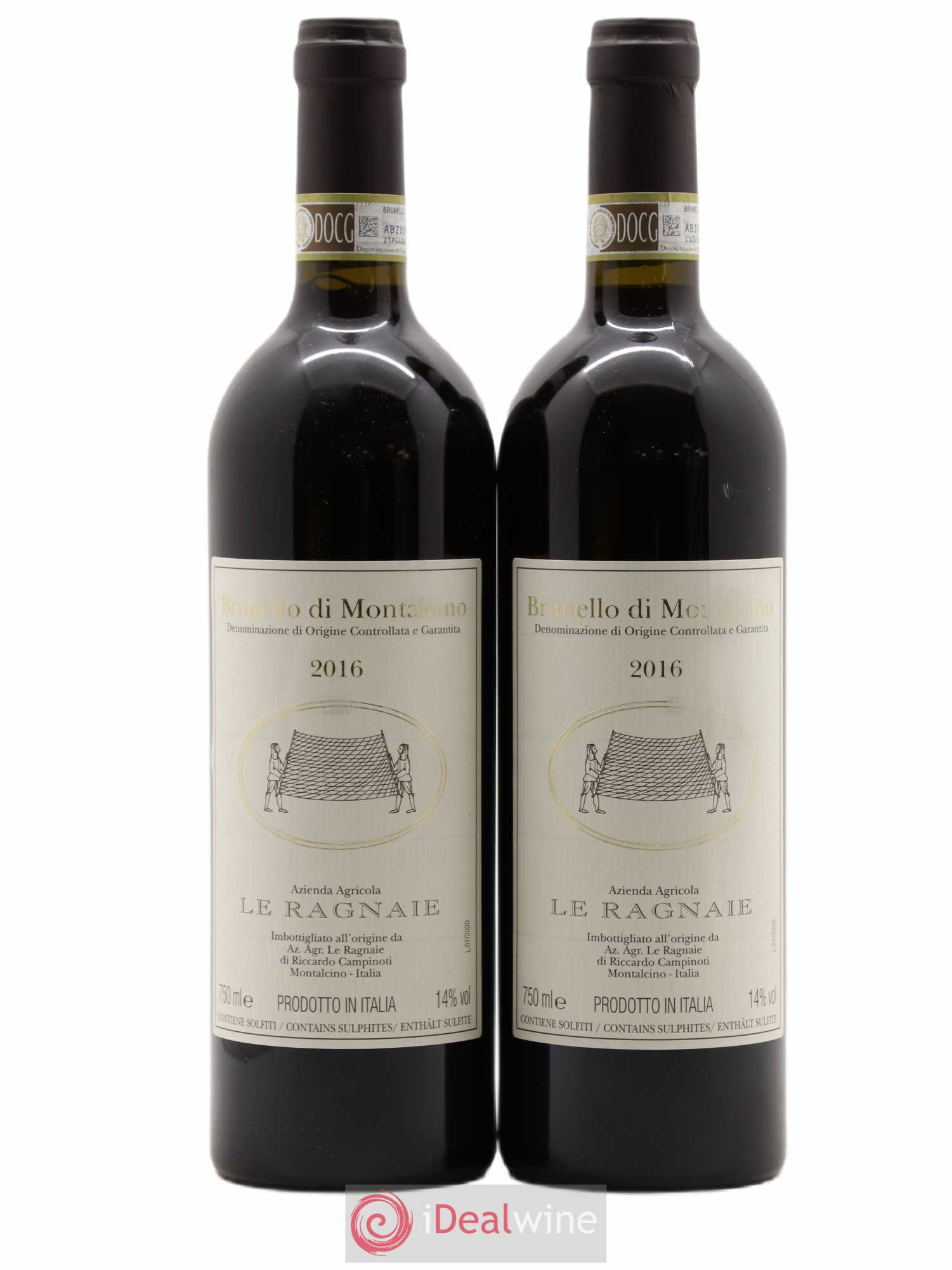 Brunello di Montalcino La Ragnaie 2016 - Lot de 2 bouteilles - 0