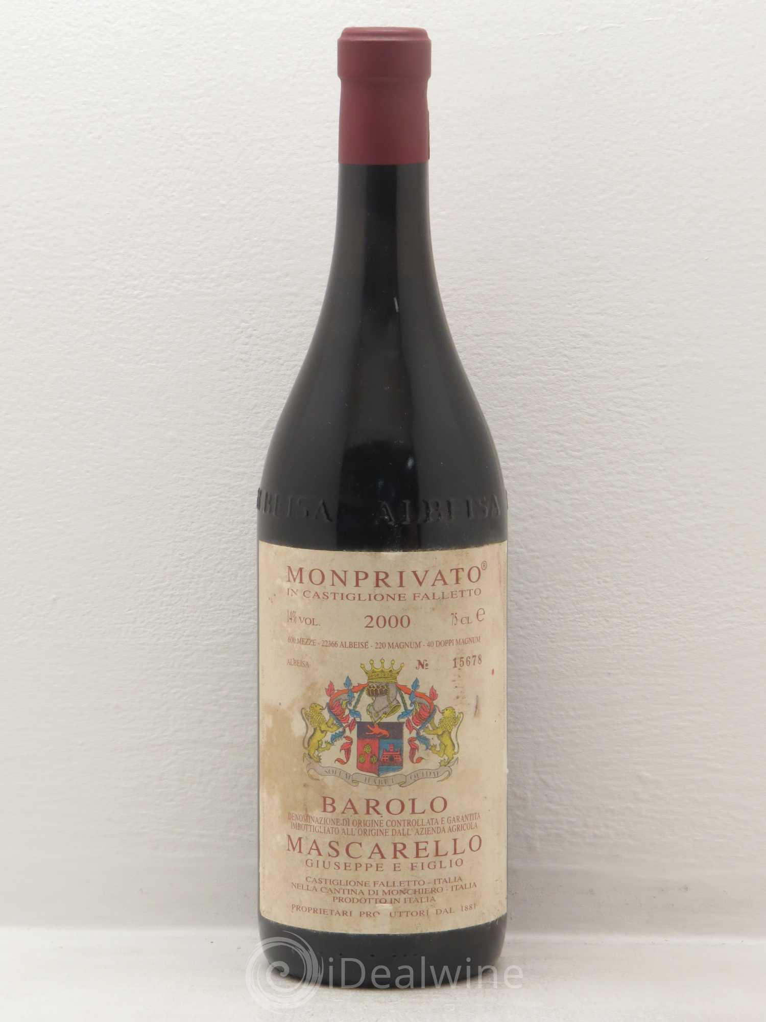 Barolo 2000 - Posten von 1 Flasche - 0