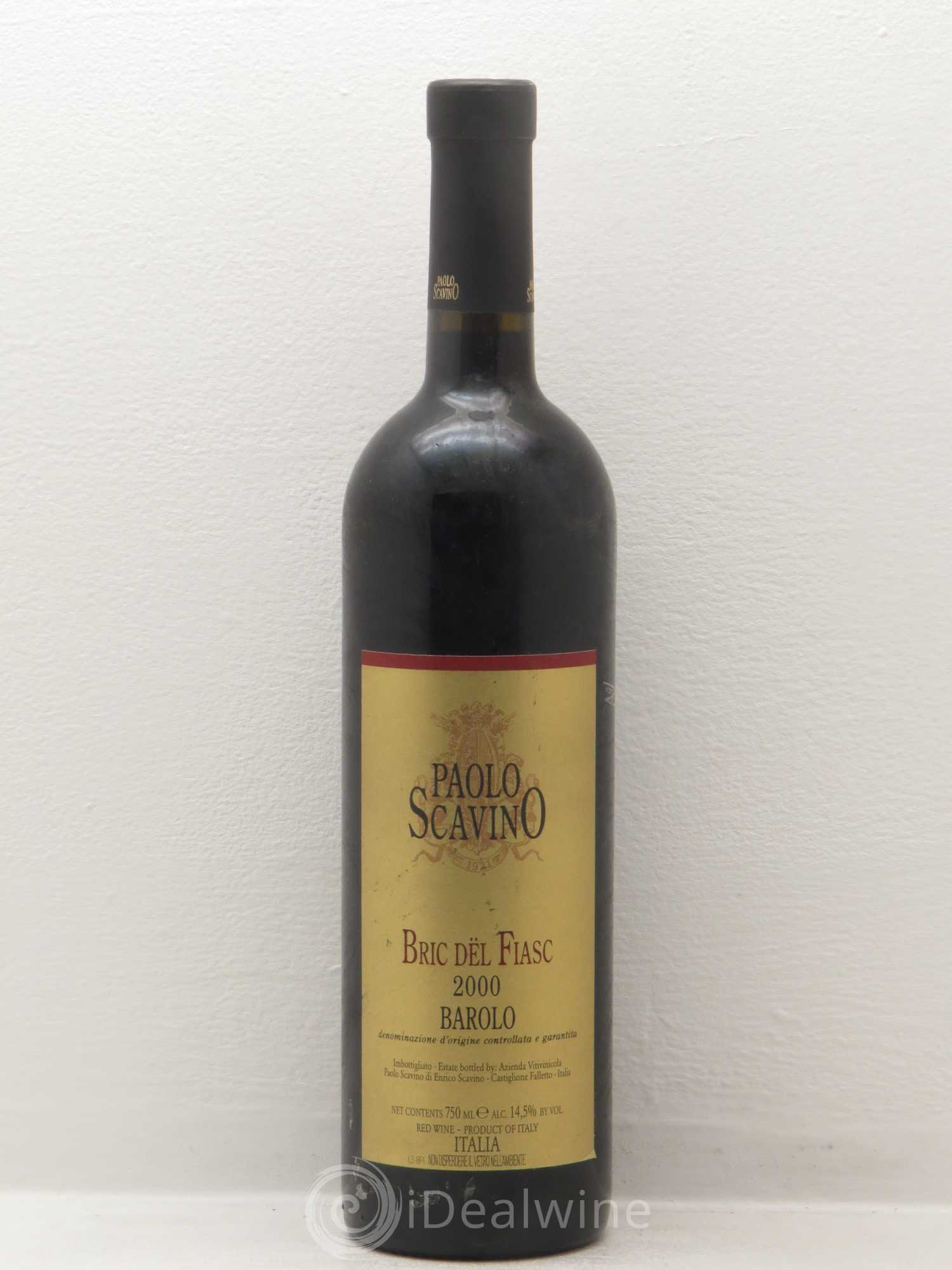 Barolo Bric del Fiasc Scavino 2000 - Posten von 1 Flasche - 0