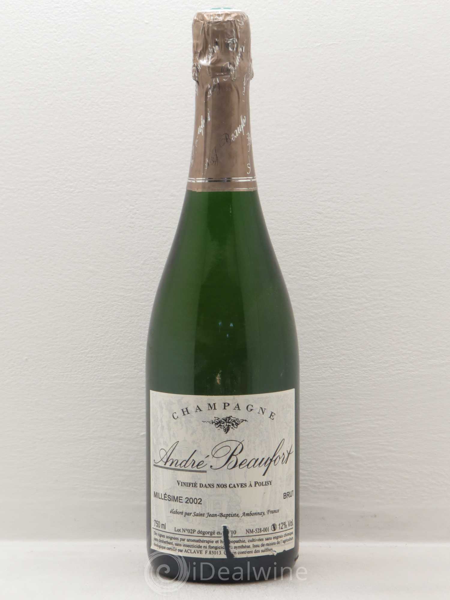 Champagne André Beaufort 2002 - Posten von 1 Flasche - 0