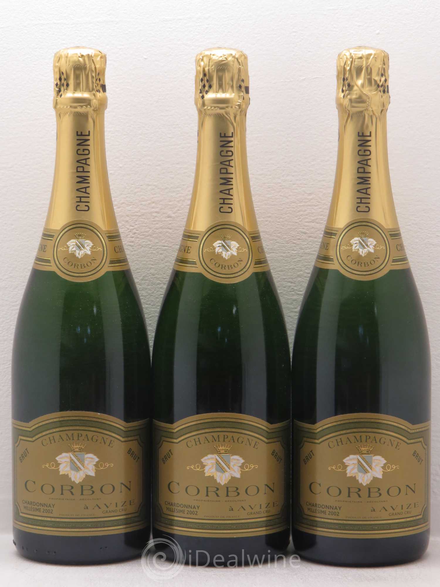 Champagne Corbon Brut 2002 - Posten von 3 Flaschen - 0