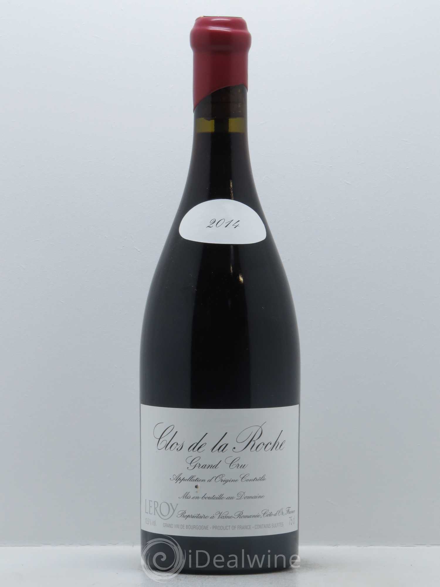 Clos de la Roche Grand Cru Leroy (Domaine) 2014 - Lot de 1 bouteille - 0