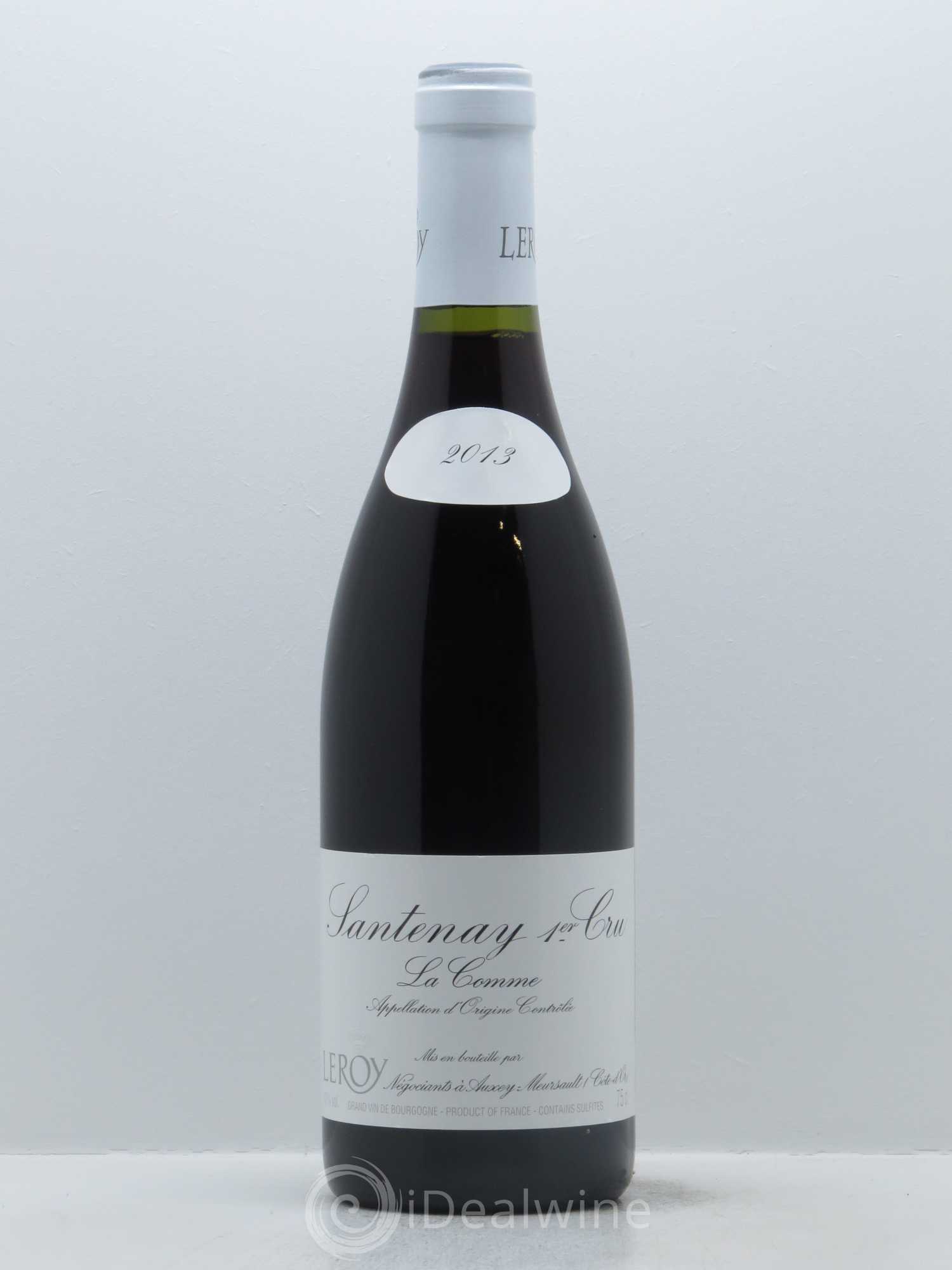 Santenay 1er Cru La Comme Leroy SA 2013 - Lot de 1 bouteille - 0