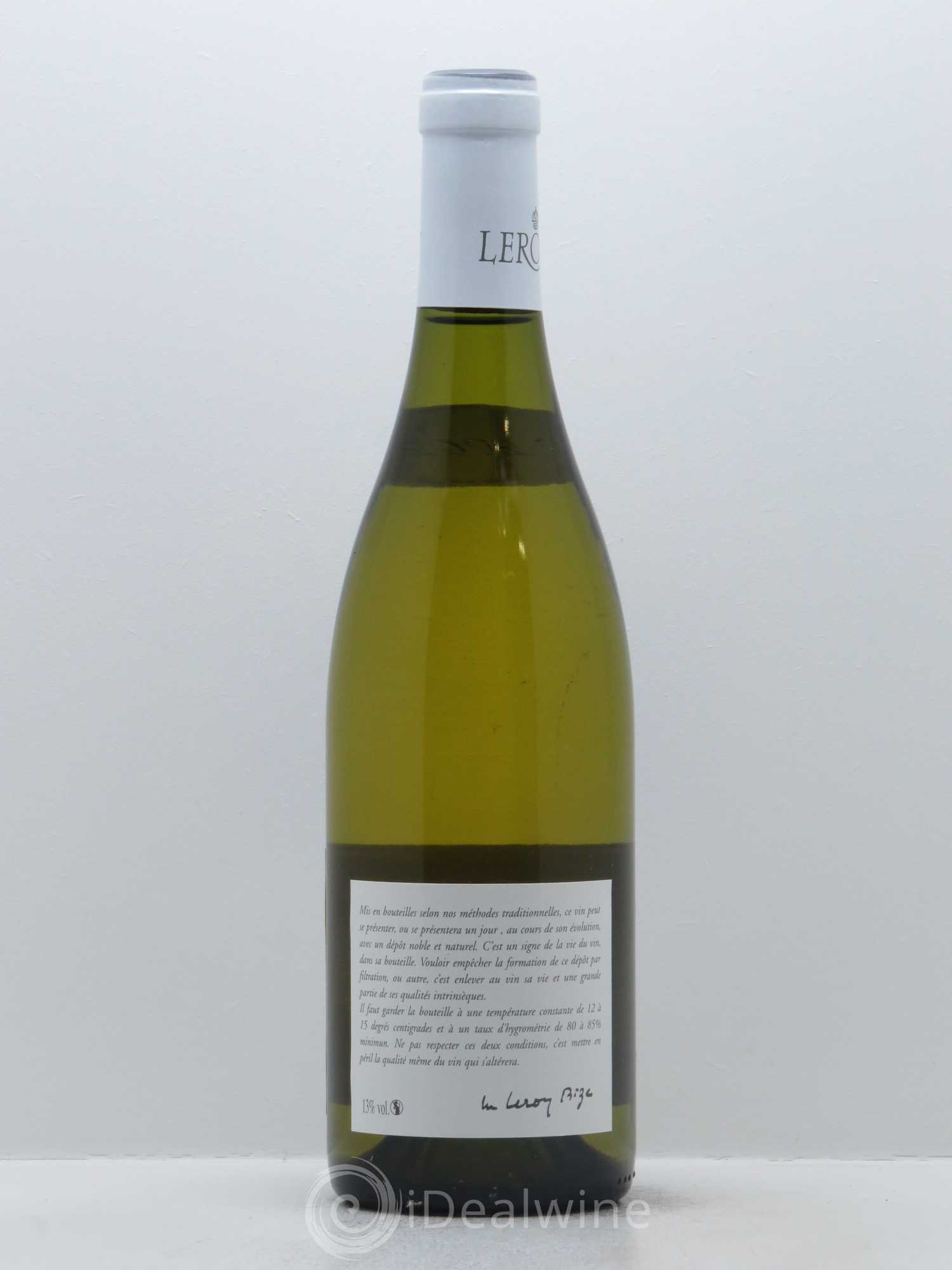 Saint-Aubin 1er Cru Le Charmois Leroy SA 2002 - Lot de 1 bouteille - 1