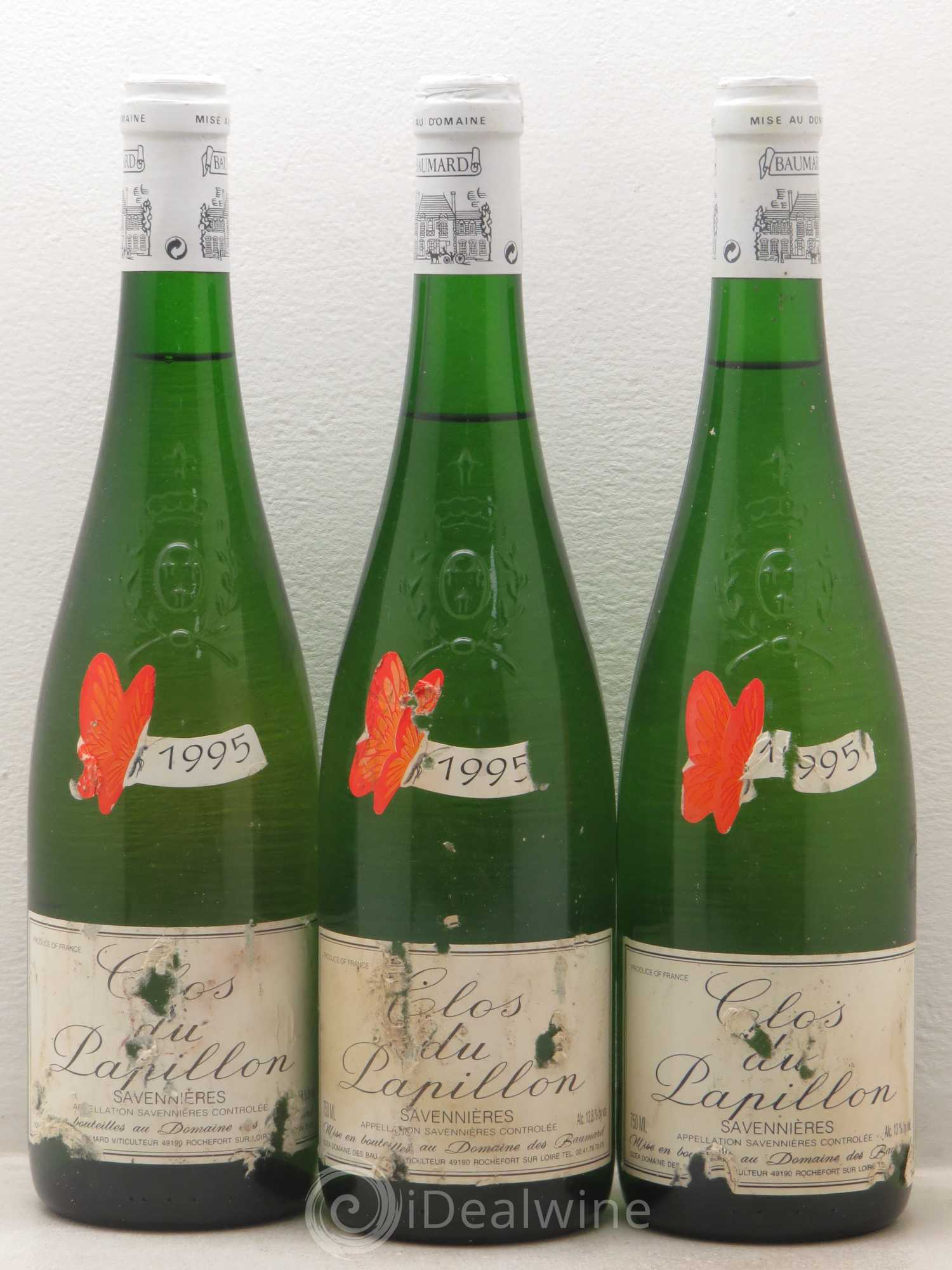 Savennières Clos Du Papillon 1995 - Posten von 3 Flaschen - 0