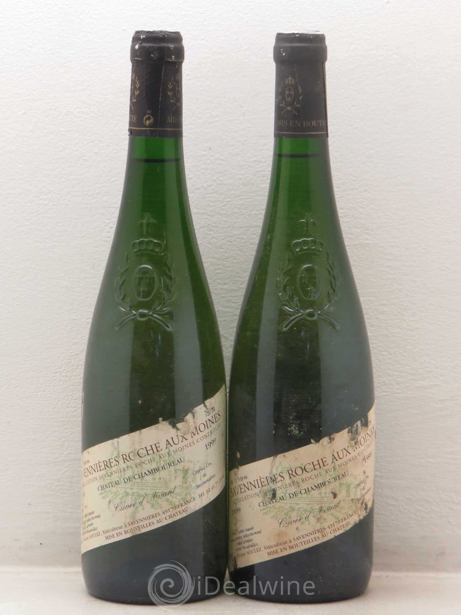 Savennières Roche aux Moines Cuvée d'avant Château de Chamboureau 1999 - Posten von 2 Flaschen - 0