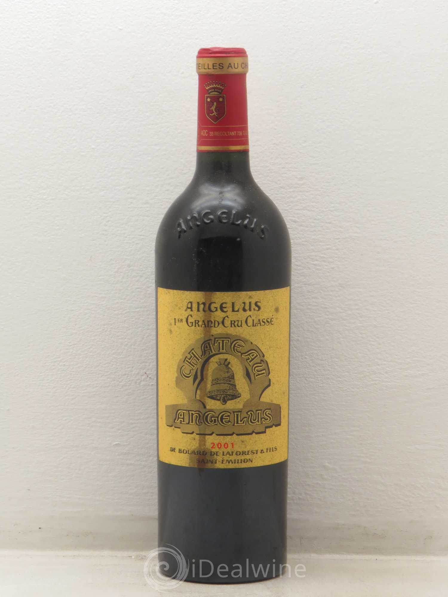 Château Angélus 1er Grand Cru Classé A 2001 - Lot de 1 bouteille - 0