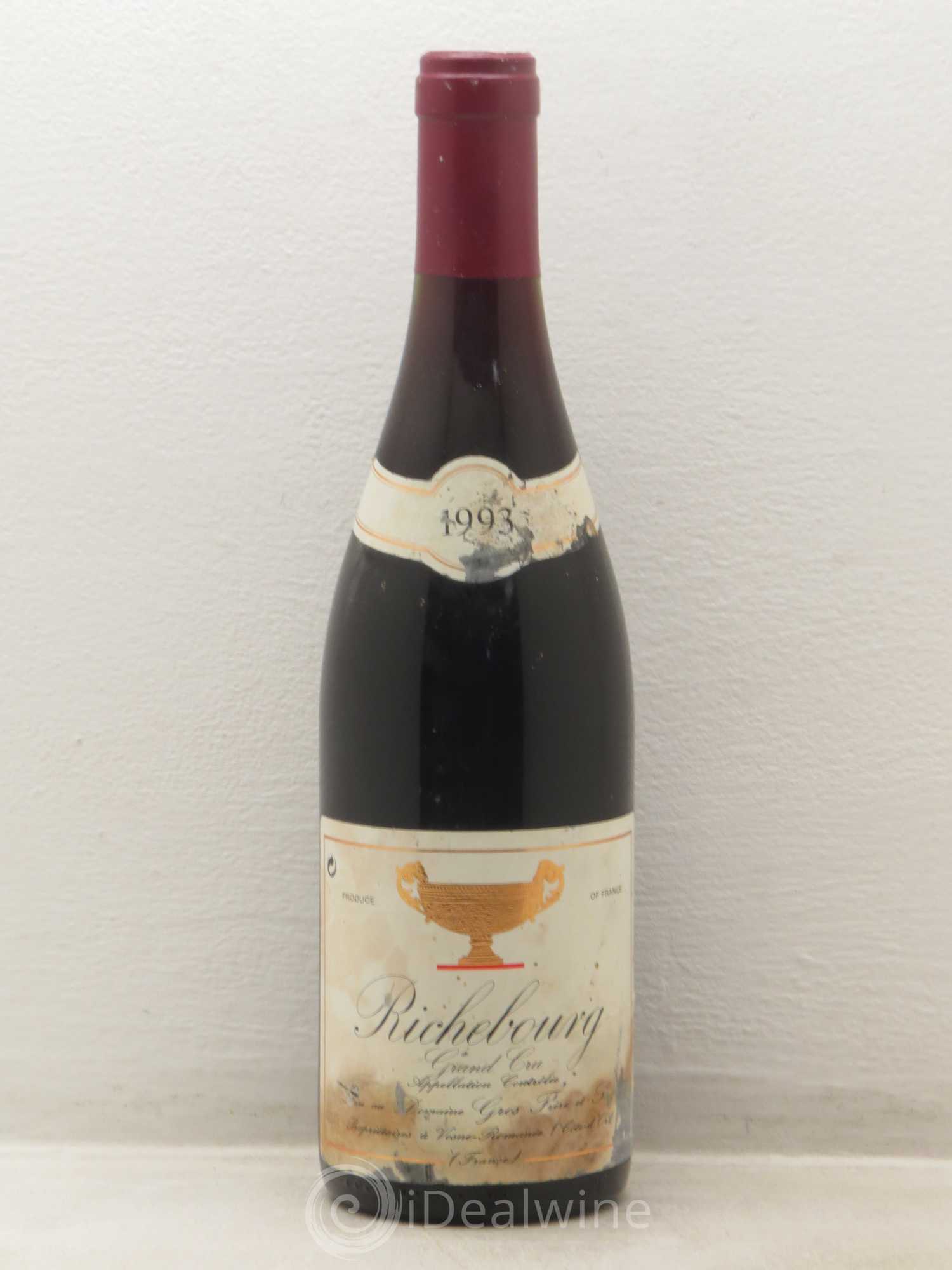 Richebourg Grand Cru Gros Frère & Soeur 1993 - Lot de 1 bouteille - 0
