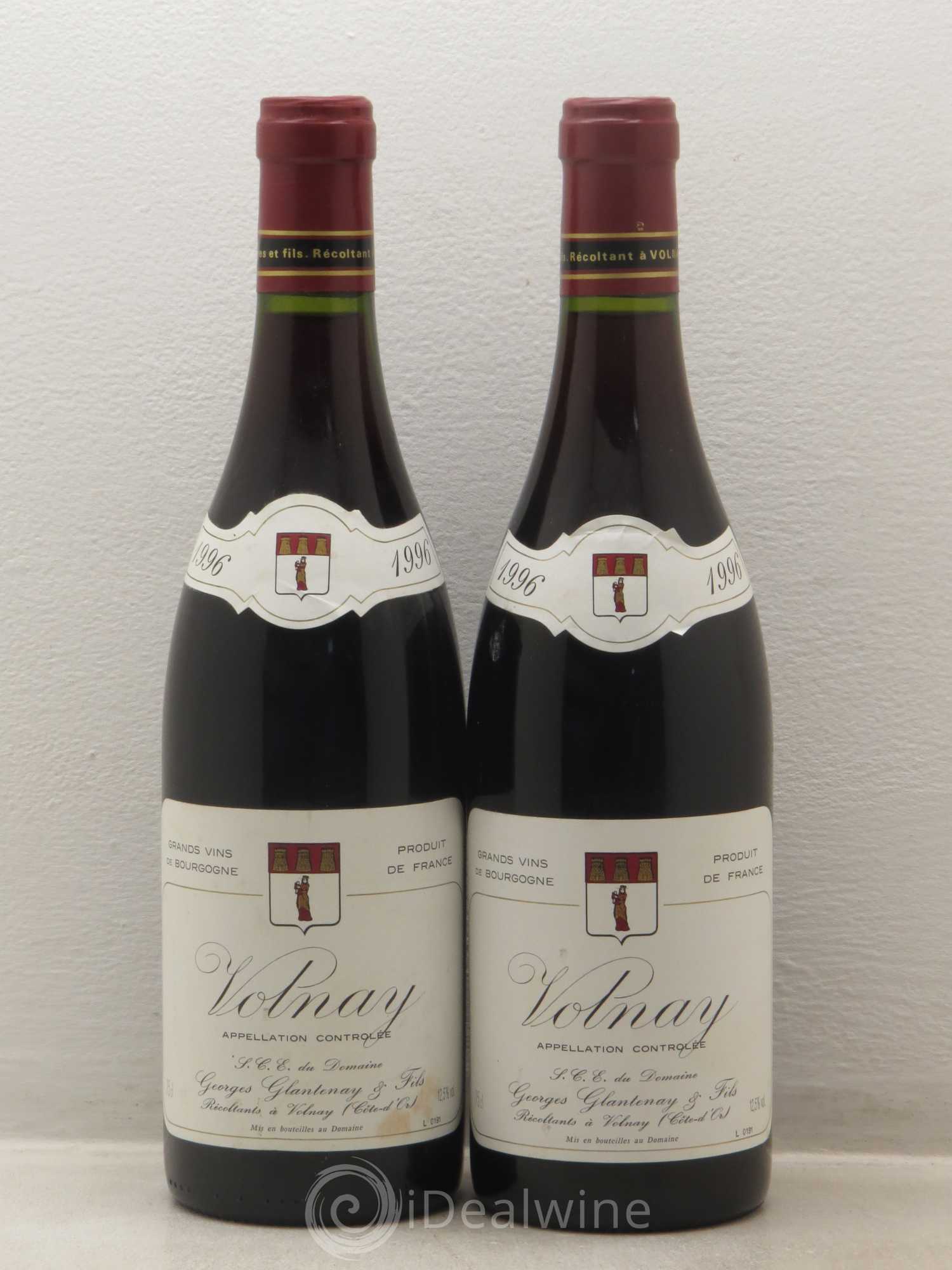 Volnay Domaine Georges Glantenay Et Fils (sans prix de réserve) 1996 - Posten von 2 Flaschen - 0