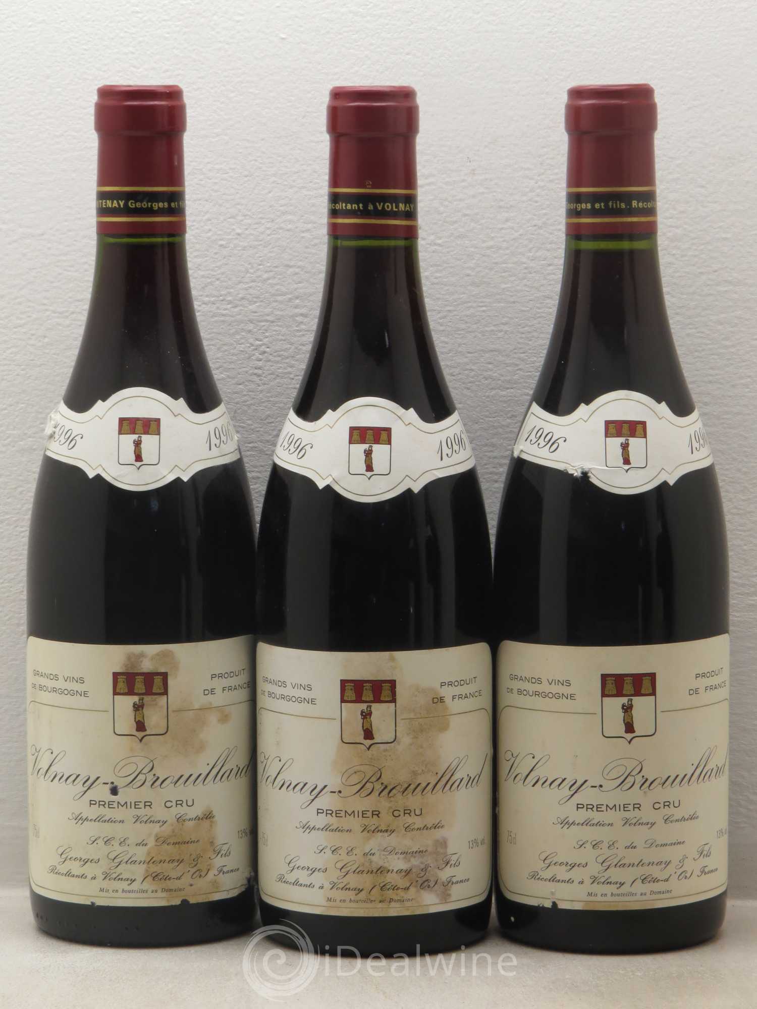 Volnay 1er Cru Brouillard - Domaine Georges Glantenay Et Fils 1996 - Posten von 5 Flaschen - 1