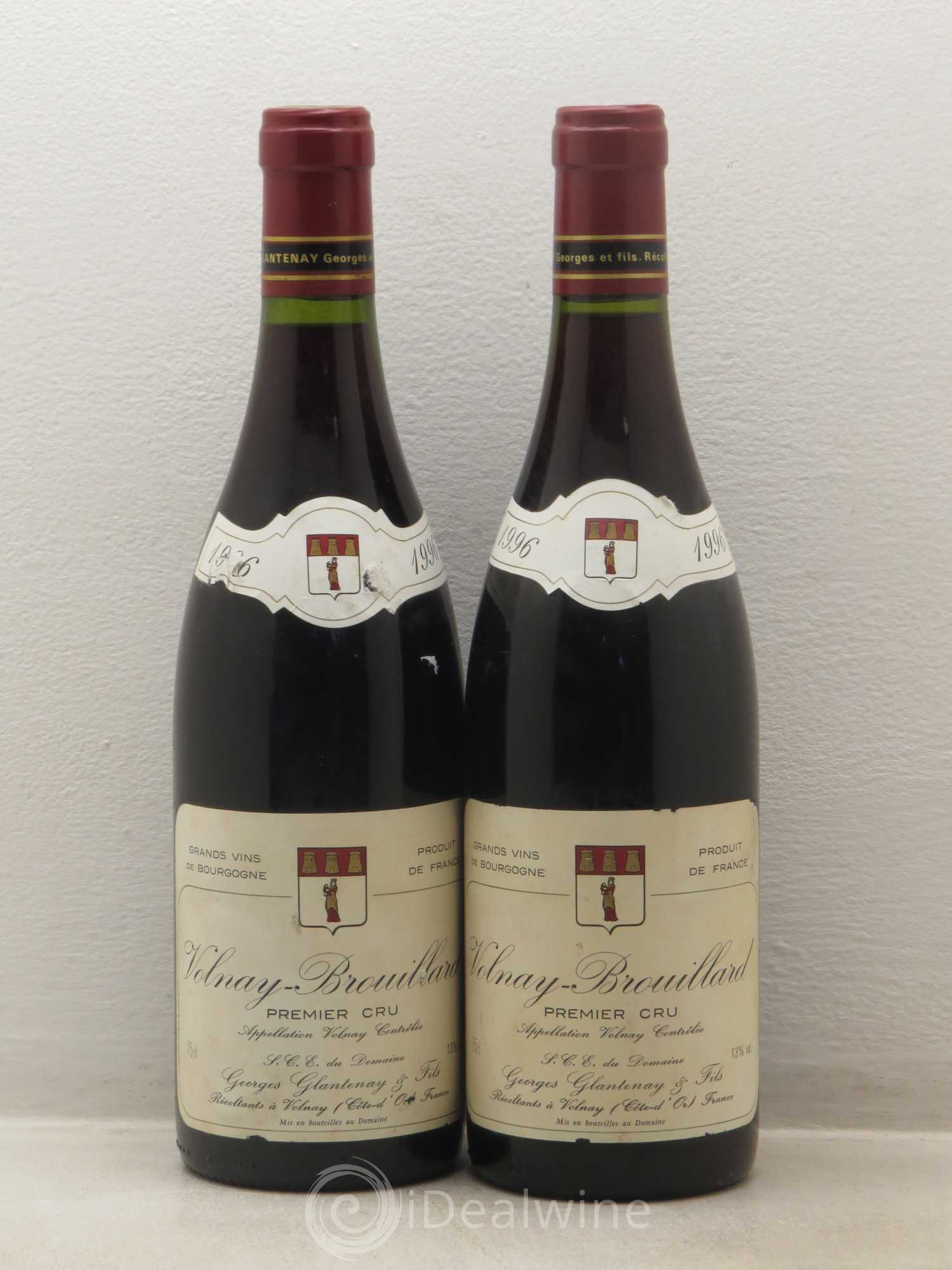 Volnay 1er Cru Brouillard - Domaine Georges Glantenay Et Fils 1996 - Posten von 5 Flaschen - 2