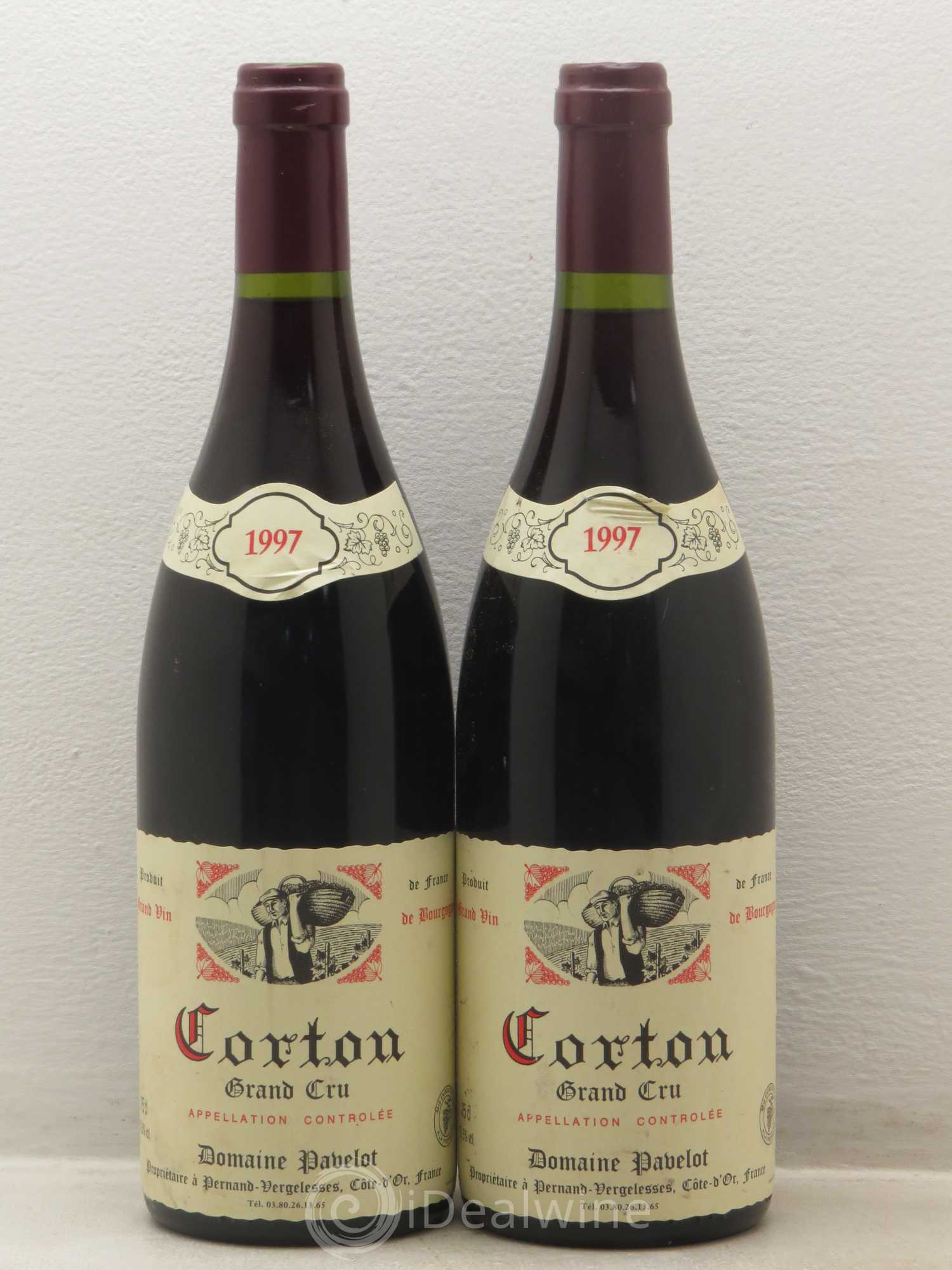 Corton Grand Cru Domaine Regis Pavelot 1997 - Posten von 2 Flaschen - 0