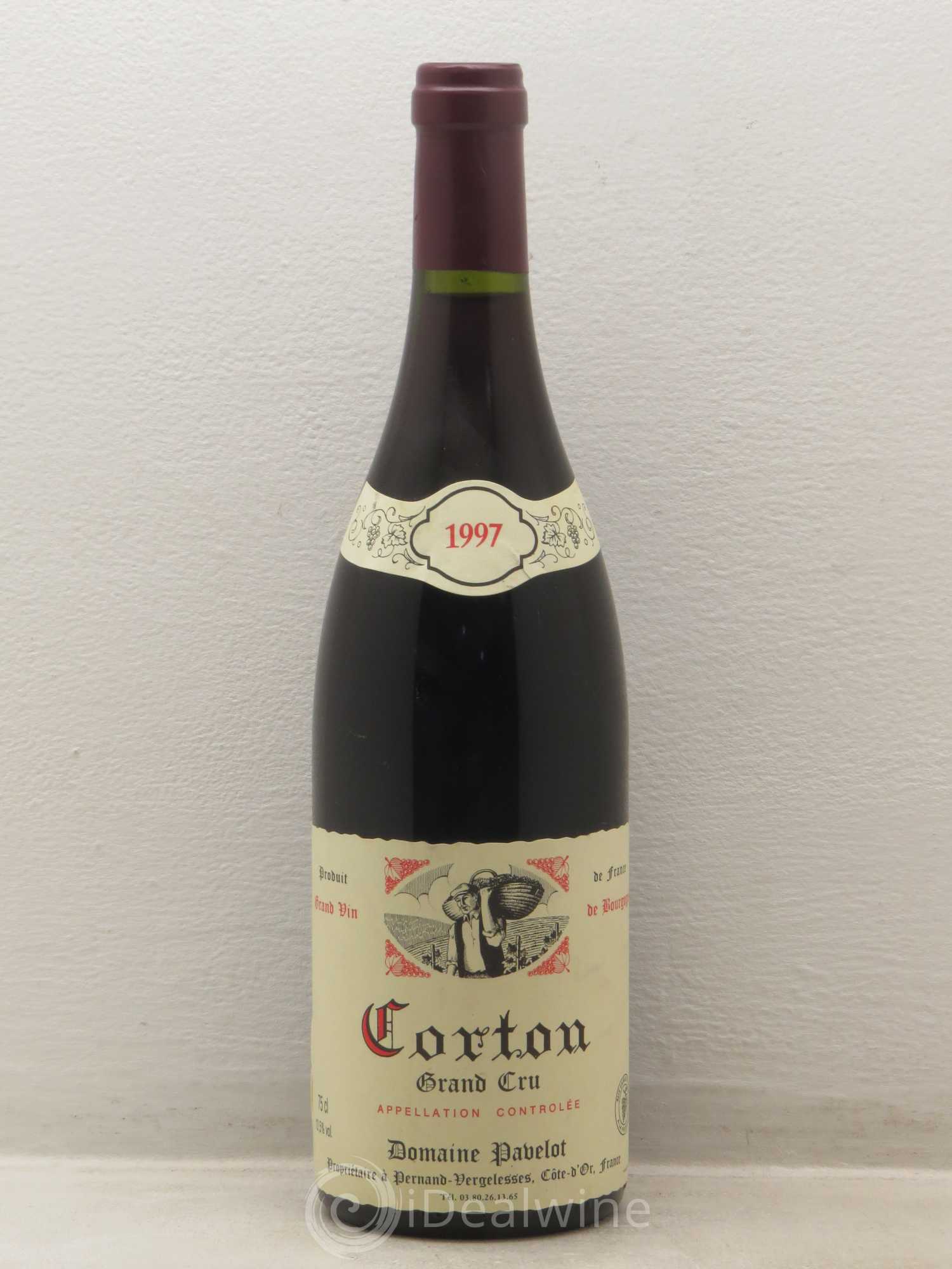 Corton Grand Cru Domaine Regis Pavelot 1997 - Posten von 1 Flasche - 0