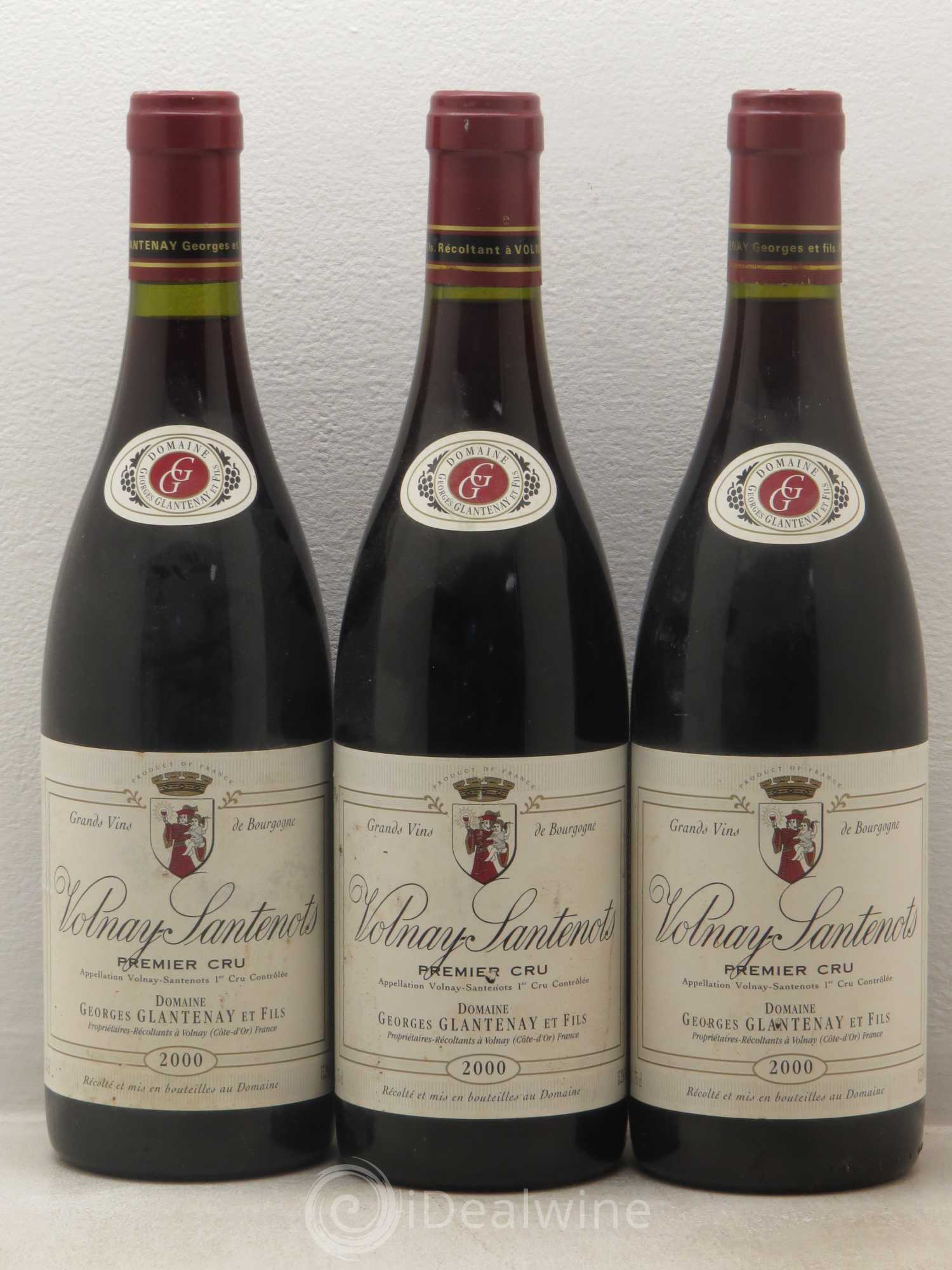 Volnay 1er Cru Santenots - Domaine Georges Glantenay Et Fils 2000 - Posten von 3 Flaschen - 0