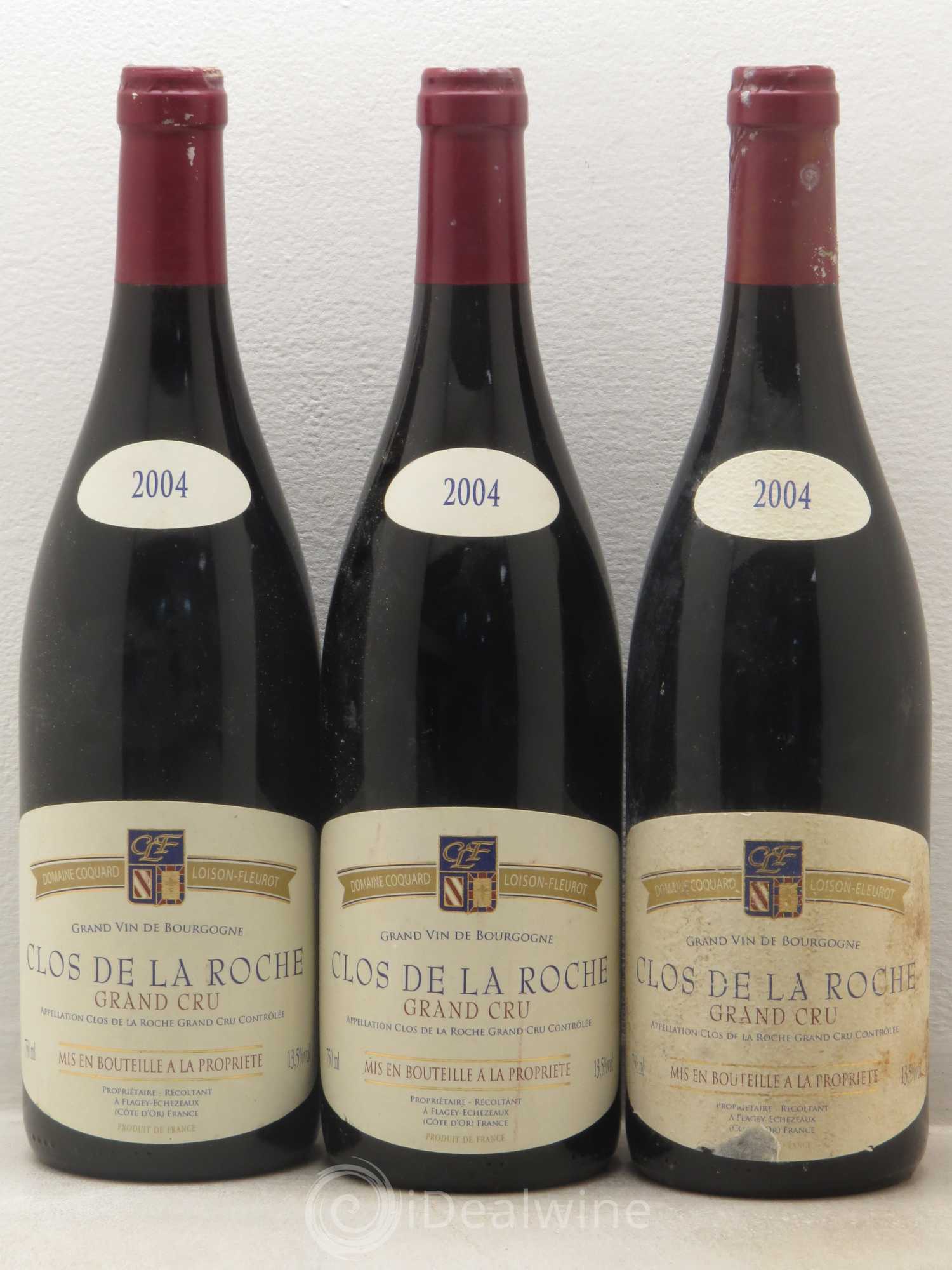 Clos de la Roche Grand Cru Domaine Coquard Loison Fleurot 2004 - Posten von 6 Flaschen - 2