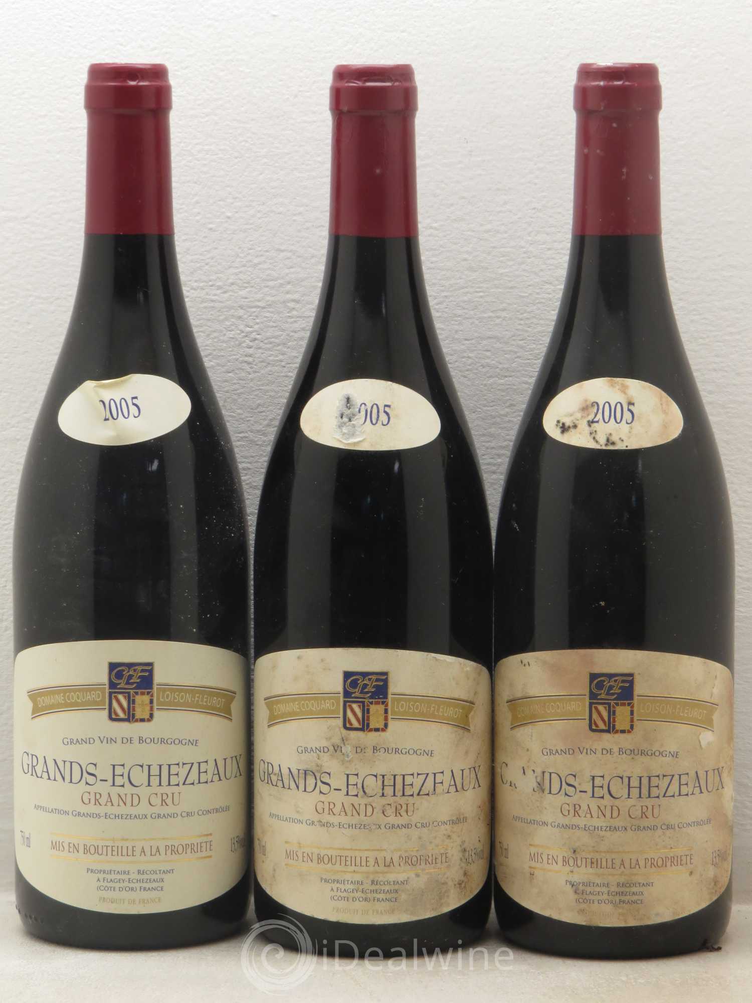 Grands-Echezeaux Grand Cru Domaine Coquard Loison Fleurot 2005 - Posten von 3 Flaschen - 0