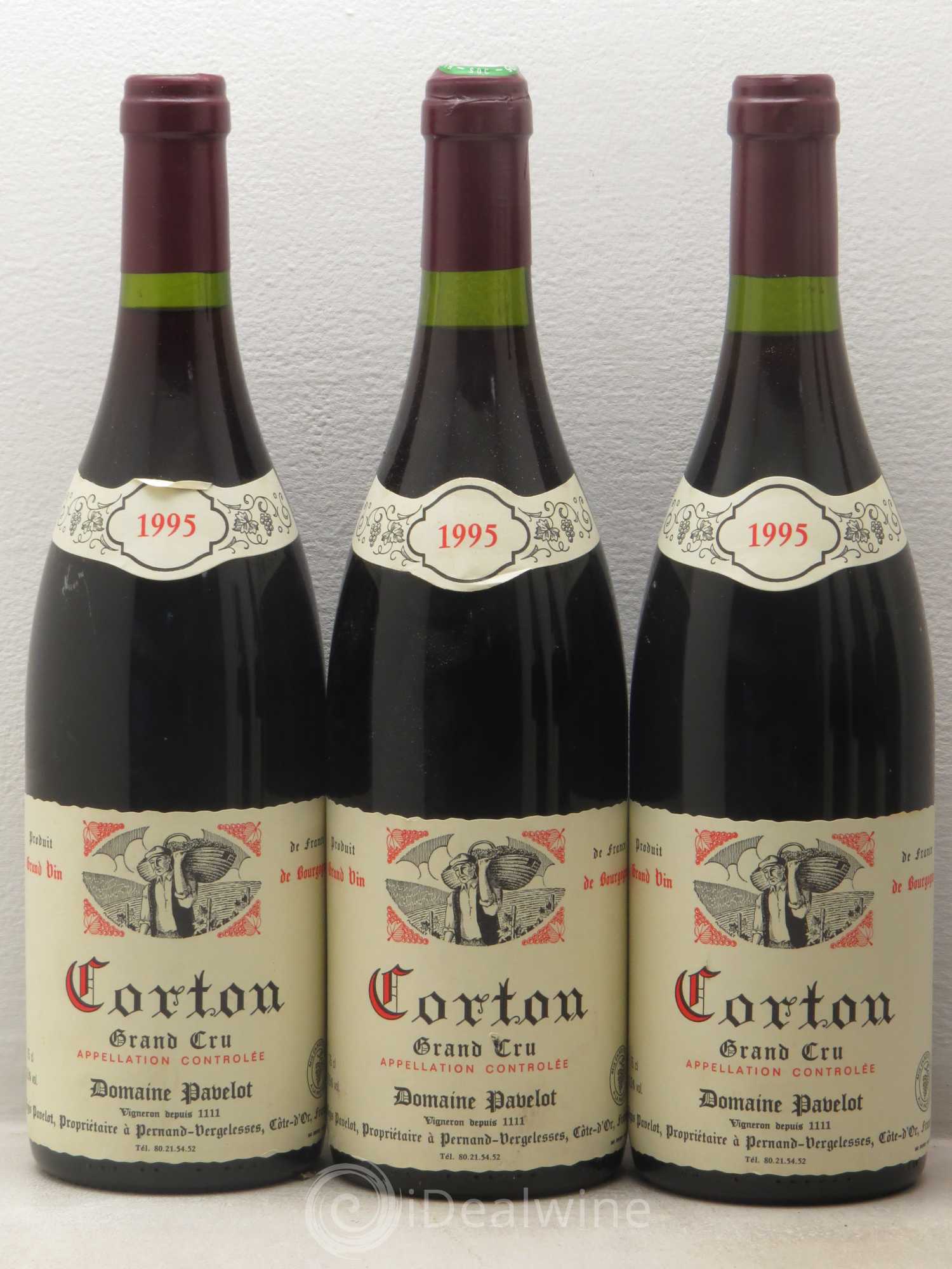 Corton Grand Cru Domaine Regis Pavelot 1995 - Posten von 6 Flaschen - 1