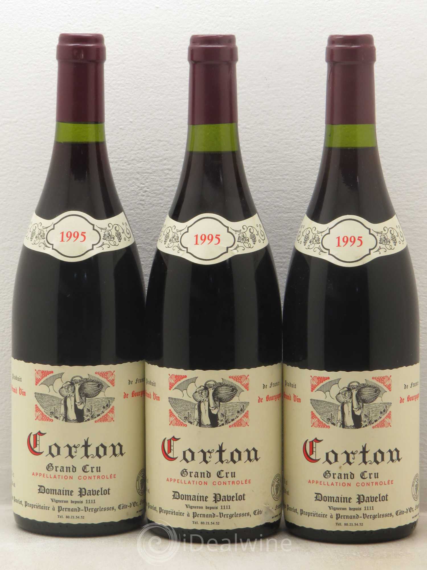 Corton Grand Cru Domaine Regis Pavelot 1995 - Posten von 6 Flaschen - 2