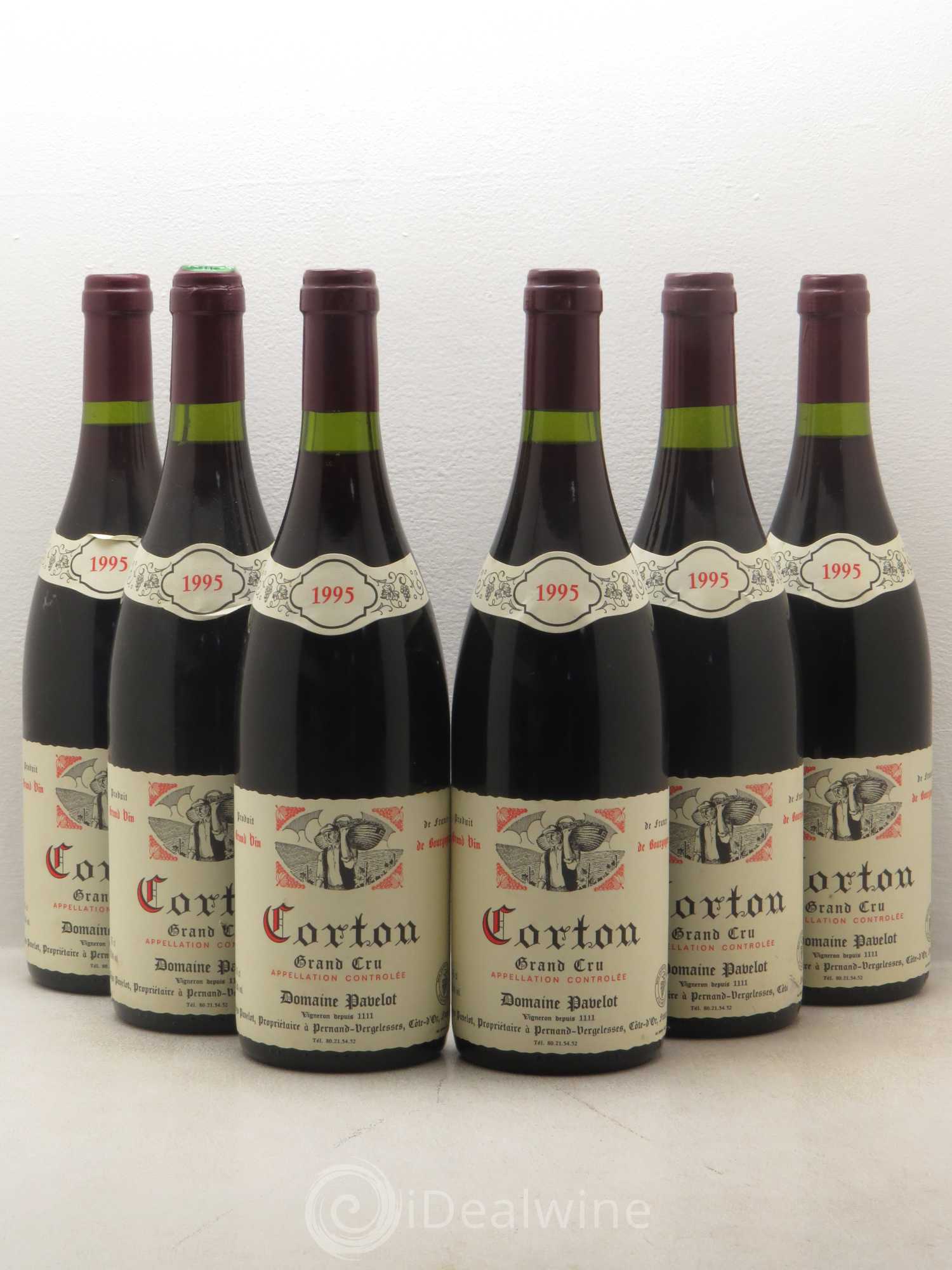 Corton Grand Cru Domaine Regis Pavelot 1995 - Posten von 6 Flaschen - 0