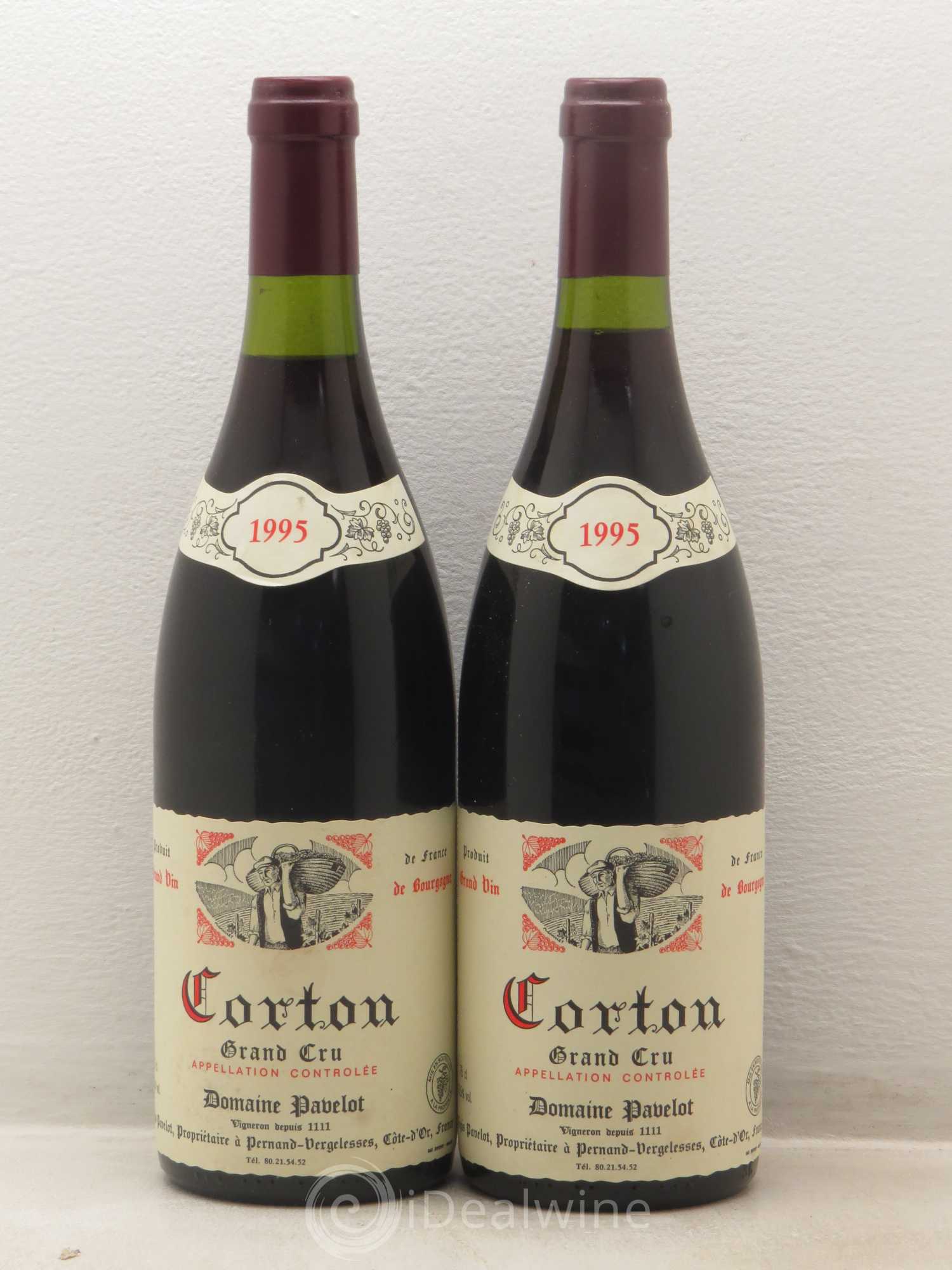 Corton Grand Cru Domaine Regis Pavelot 1995 - Posten von 2 Flaschen - 0